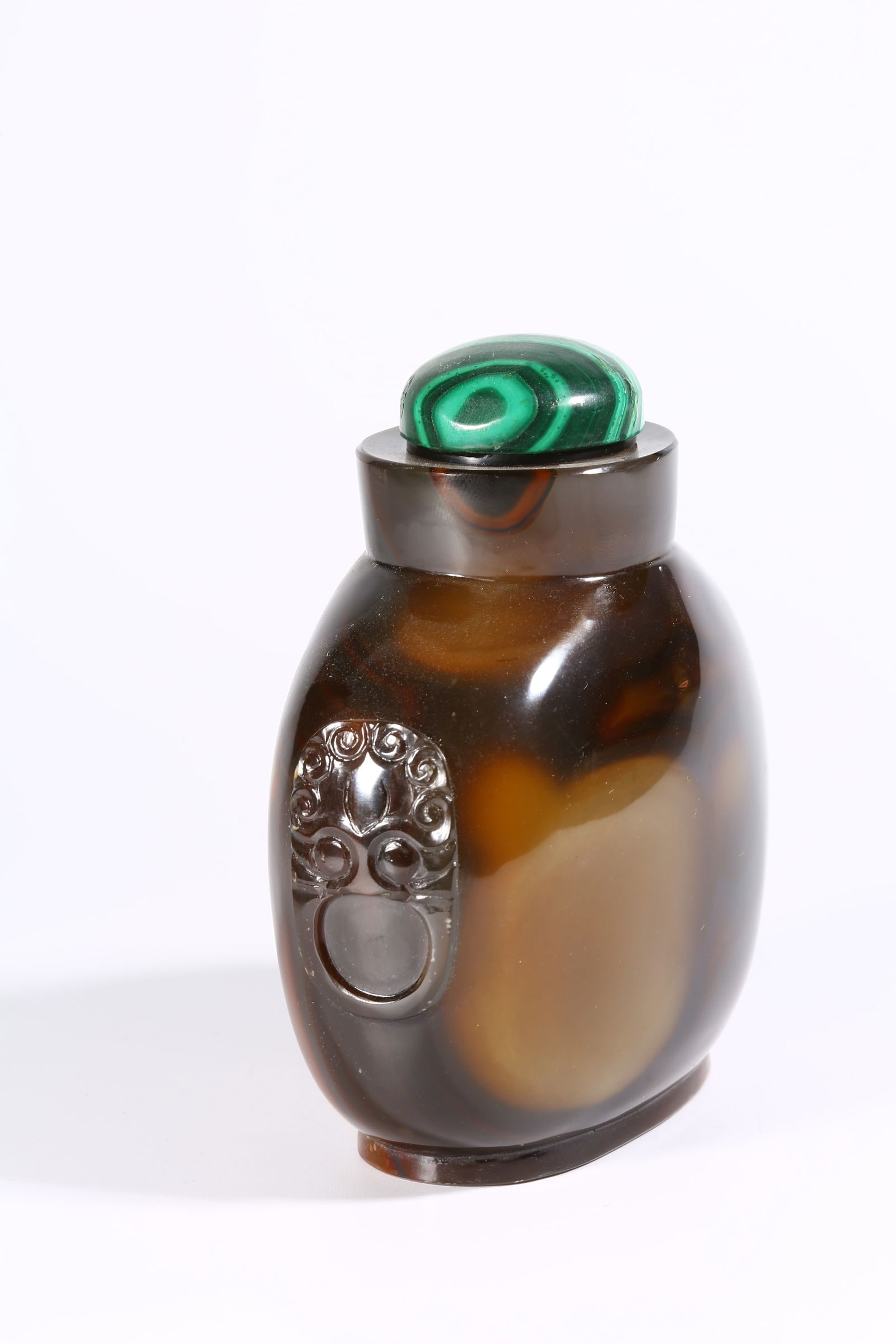 A LARGE AGATE SNUFF BOTTLE - 7