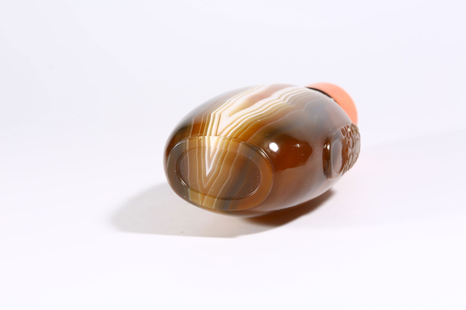 A AGATE SNUFF BOTTLE - 9