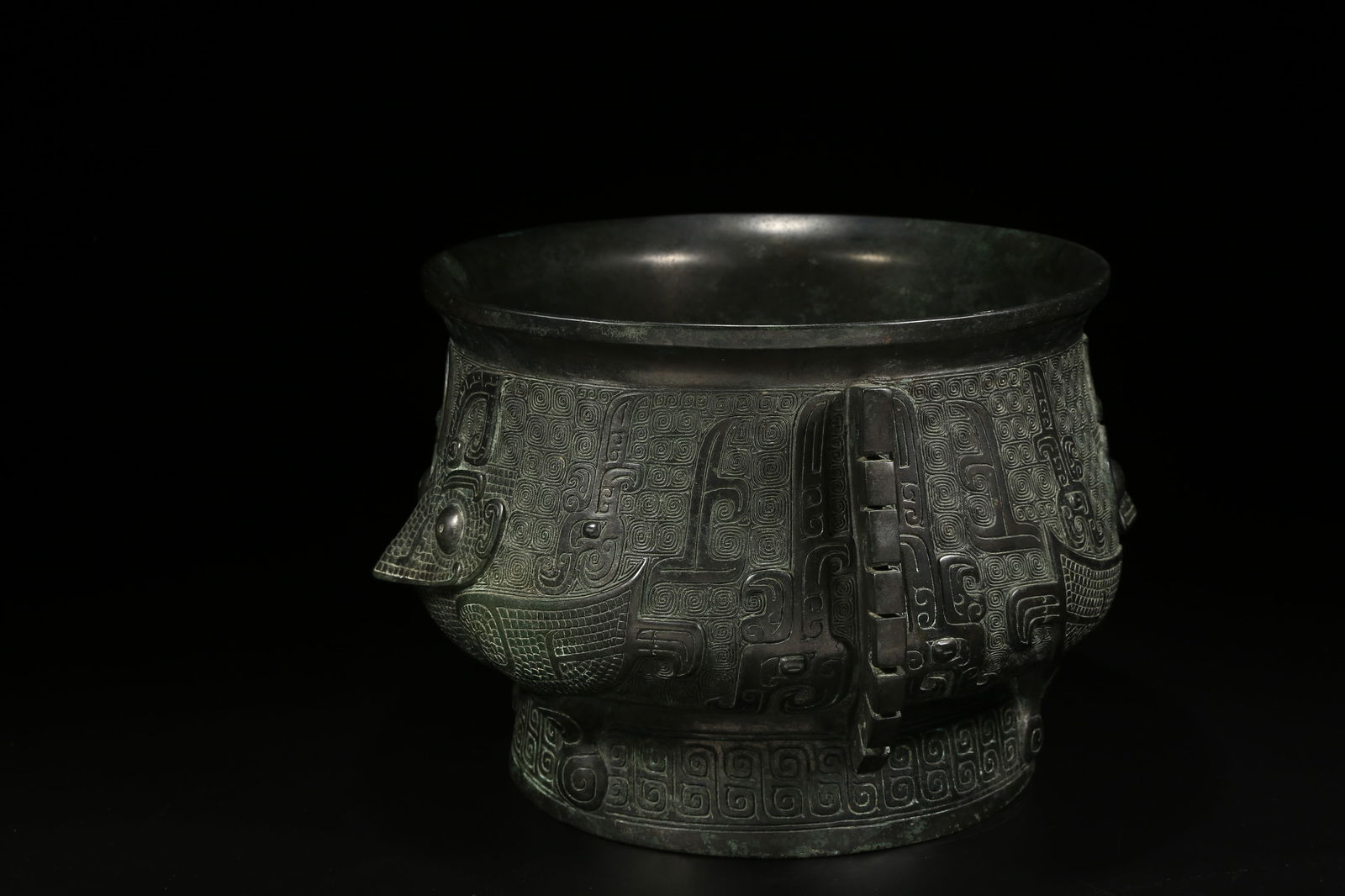 A BRONZE OWL-PATTERNED CENSER - 3