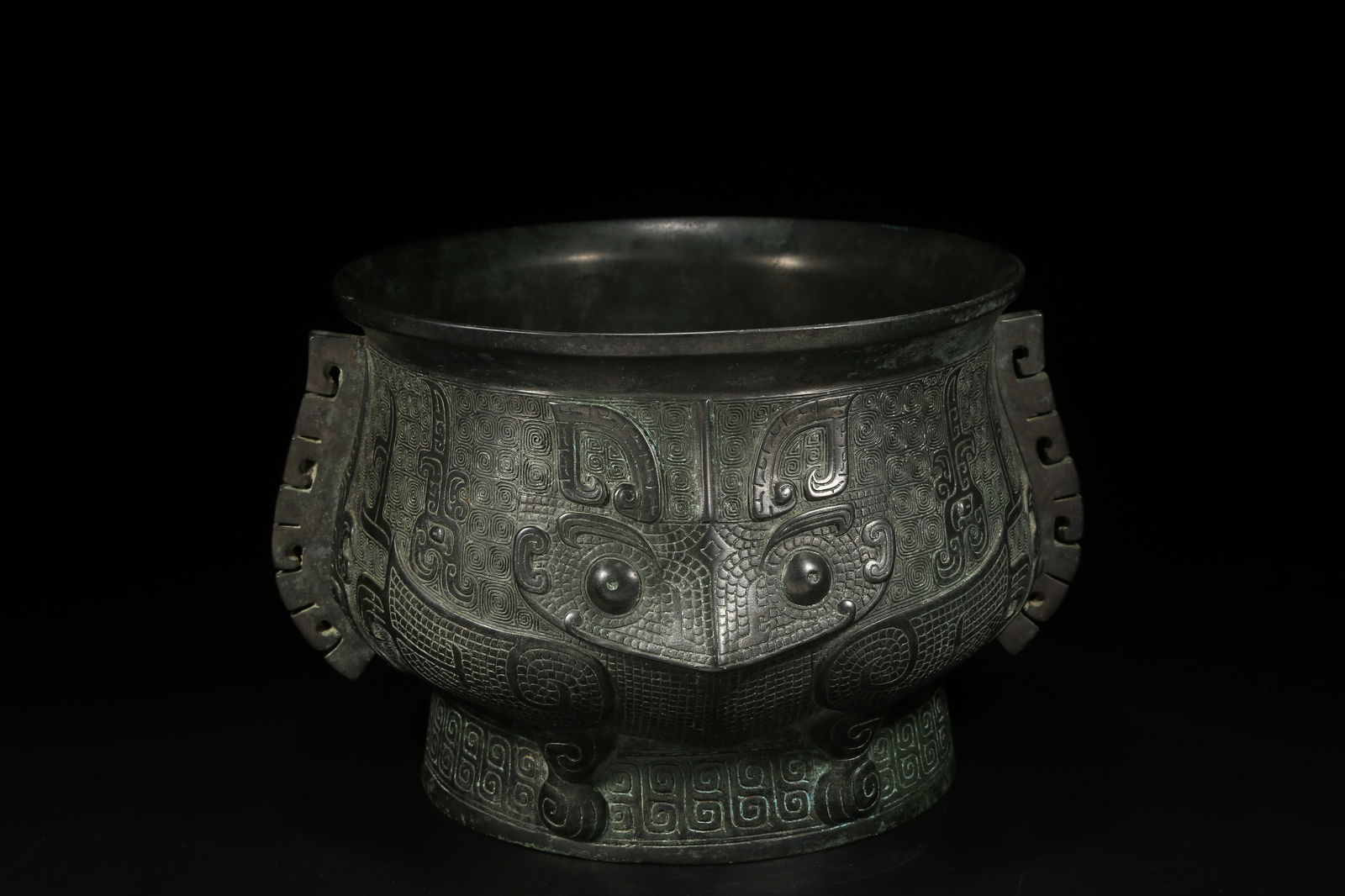 A BRONZE OWL-PATTERNED CENSER - 4