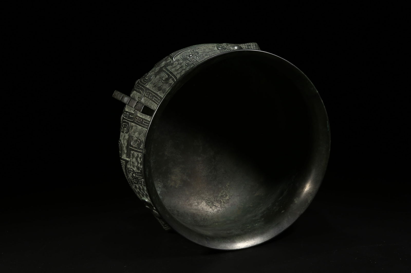 A BRONZE OWL-PATTERNED CENSER - 9
