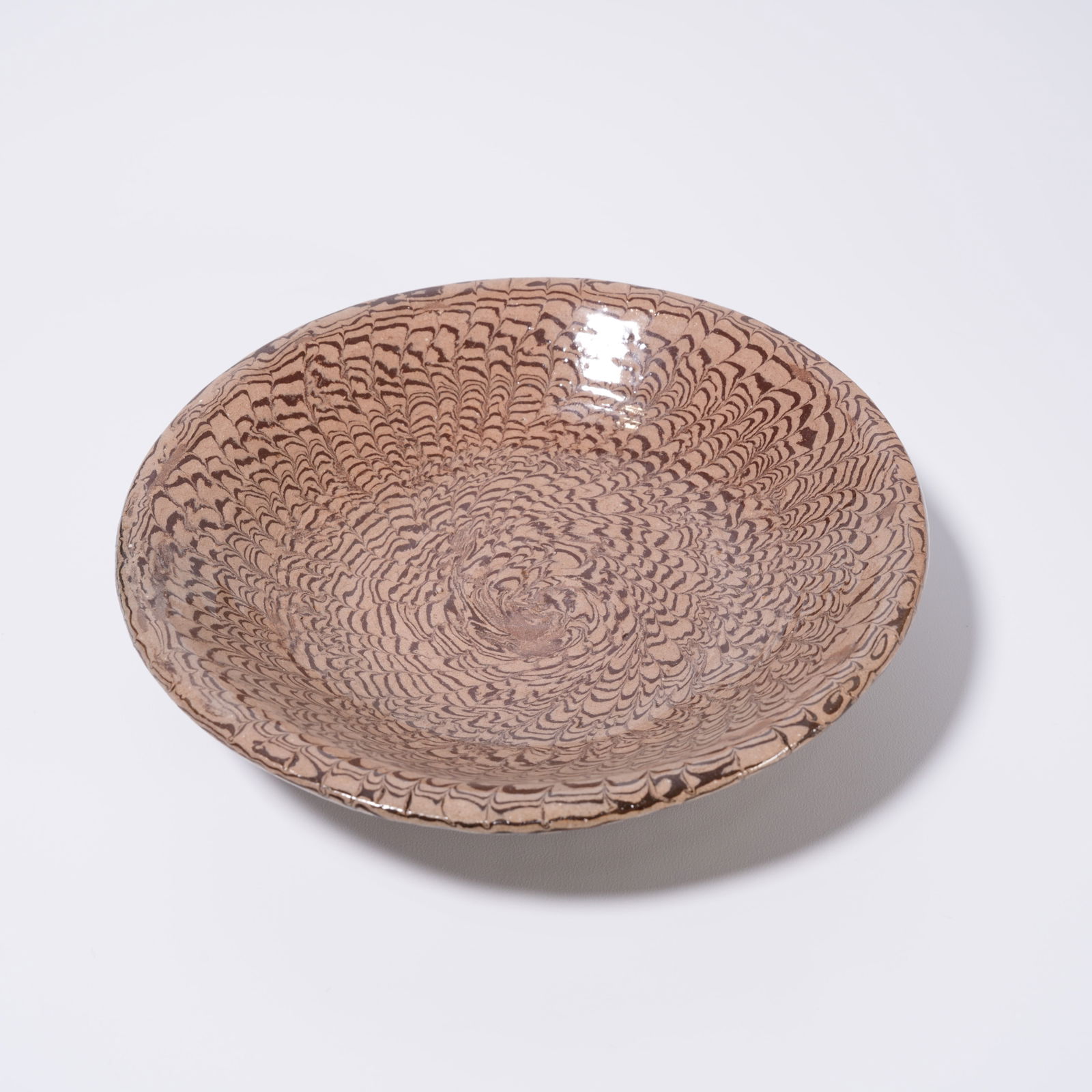 A MARBLED-SLIPWARE DISH (1 of 9)