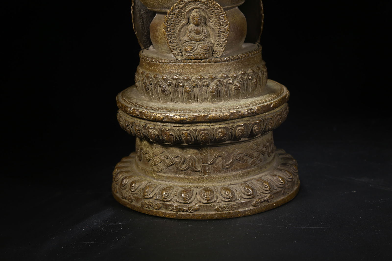 A BRONZE STUPA - 4
