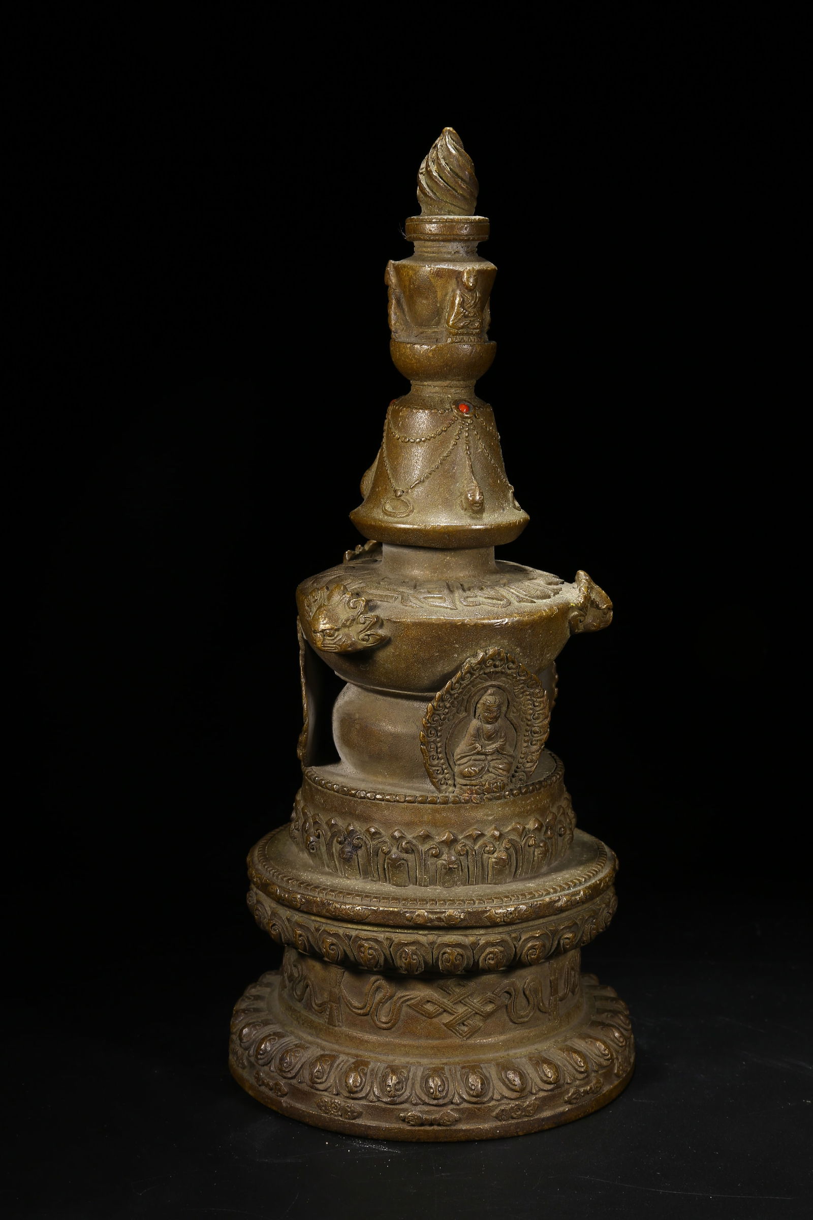 A BRONZE STUPA - 7