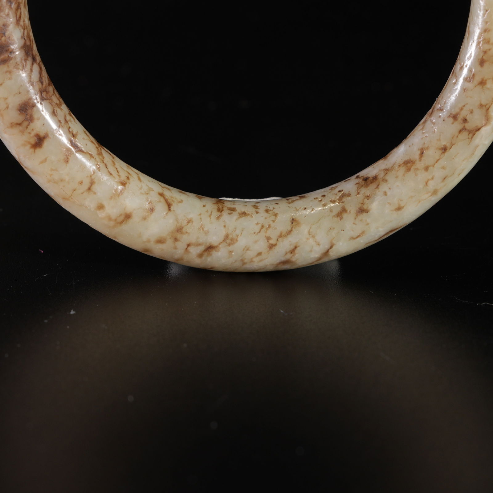 A HETIAN JADE BANGLE - 8