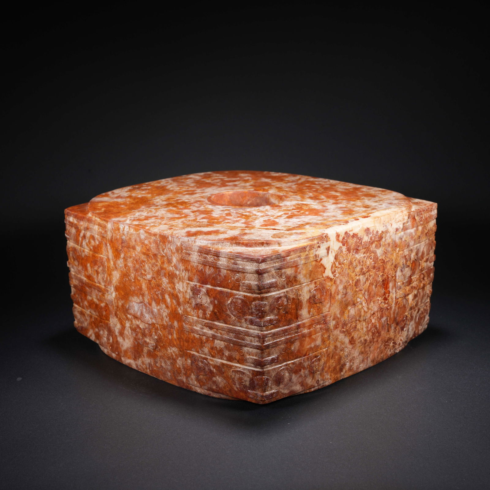 A ARCHAIC JADE CONG: Archaic Jade Cong