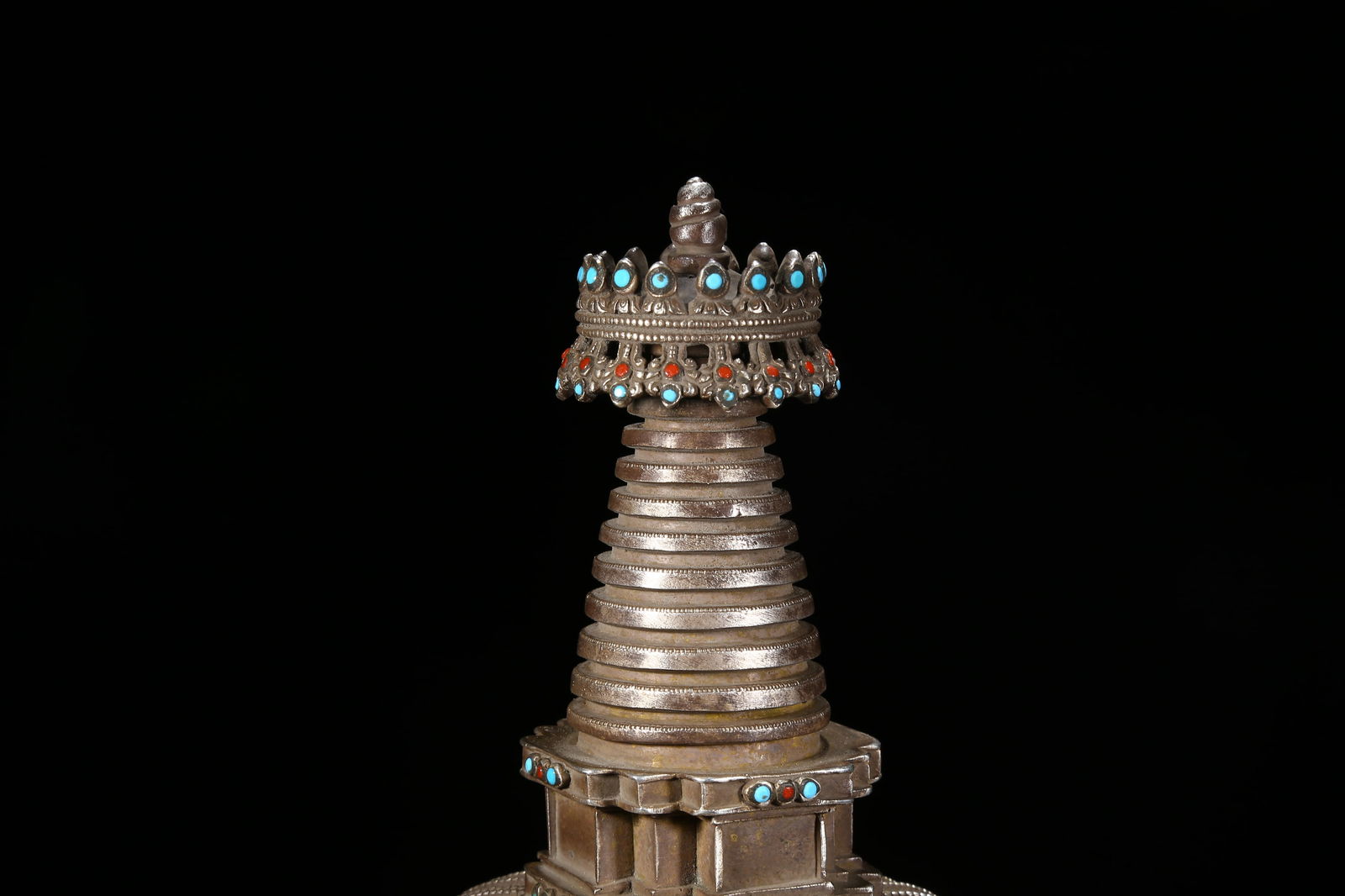 A SILVER STUPA - 2