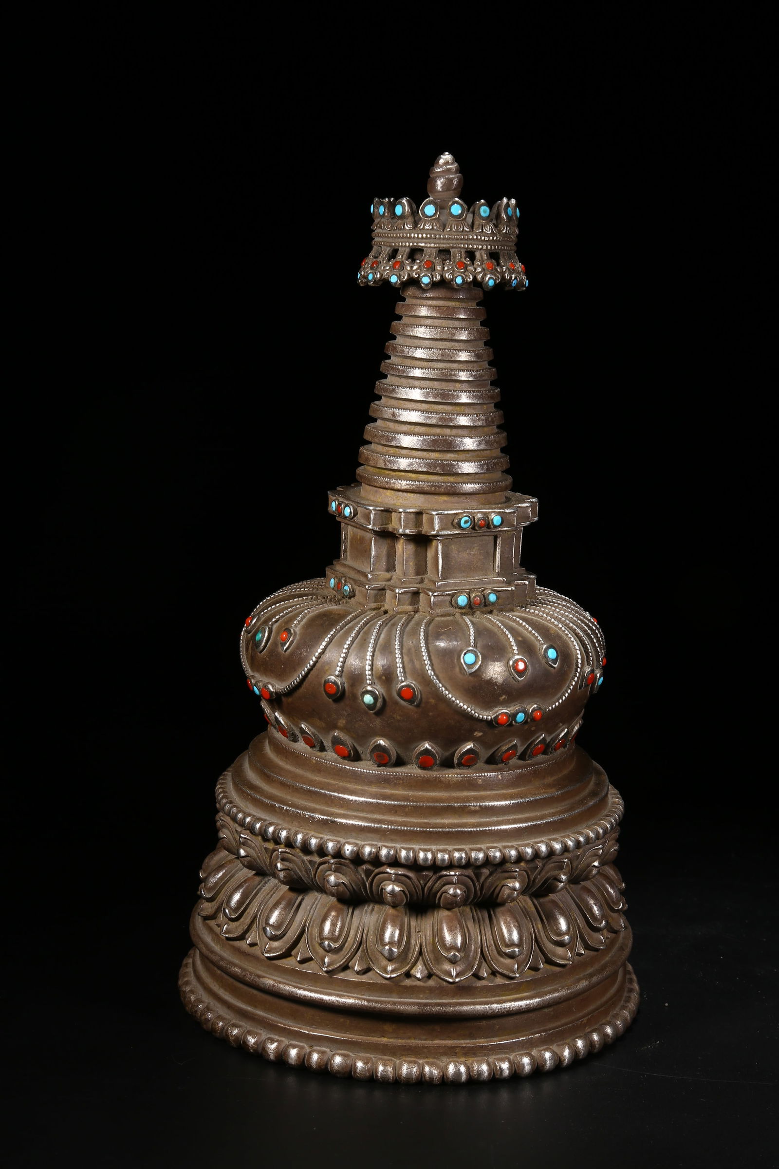 A SILVER STUPA - 5