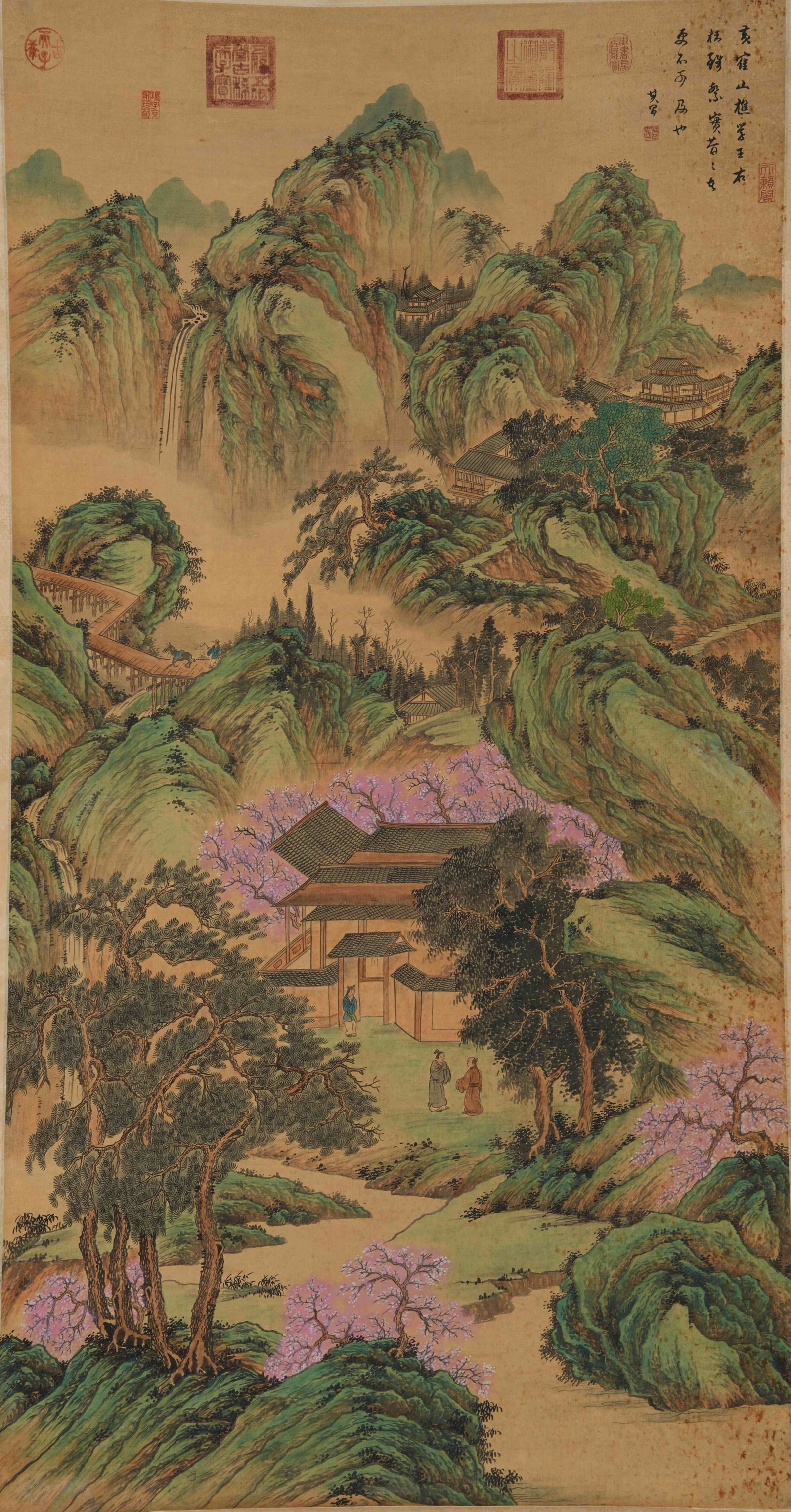 A LANDSCAPE PAINTING ON SILK BY DONG QICHANG.董其昌 (1 of 10)