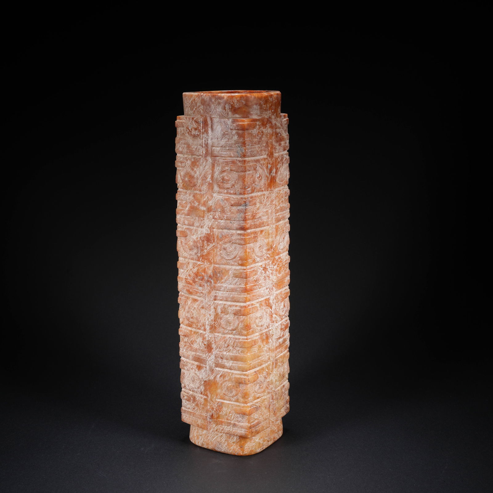 A ARCHAIC JADE CONG: Archaic Jade Cong