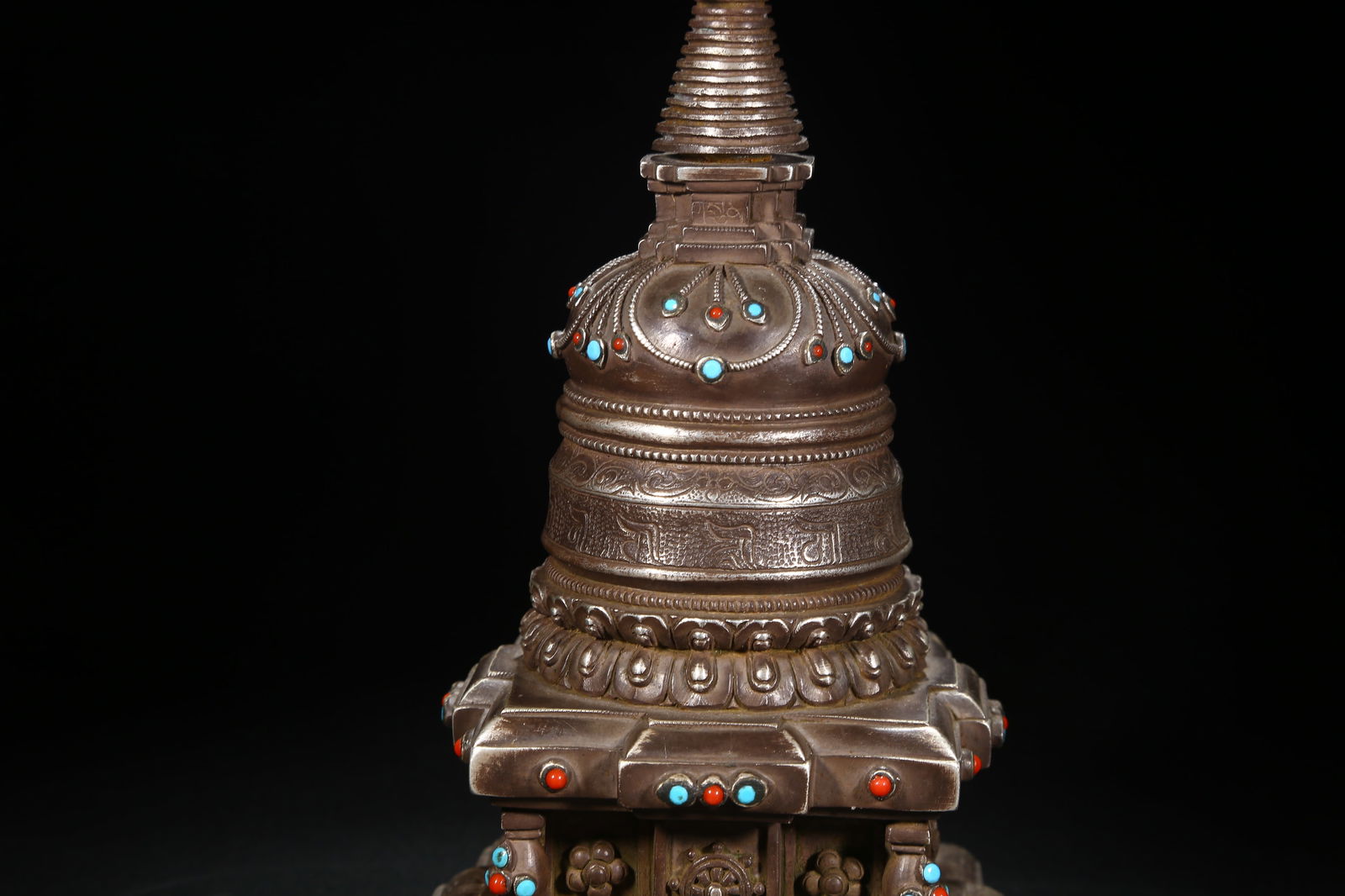 A SILVER STUPA - 3