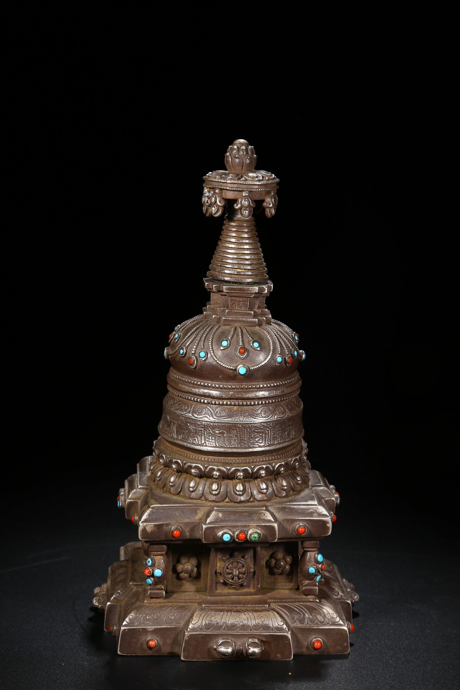 A SILVER STUPA - 6