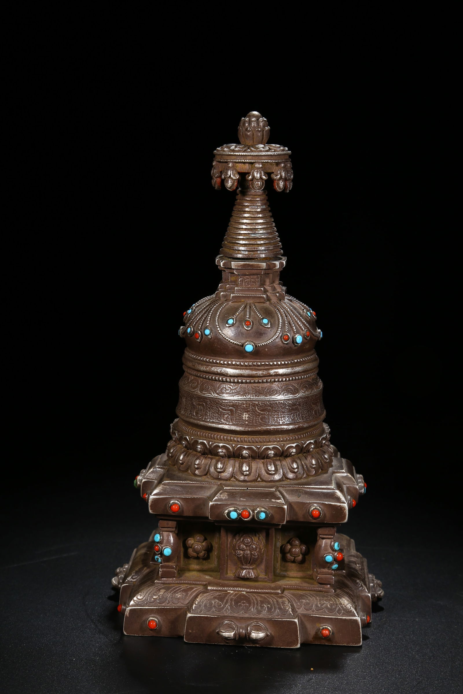 A SILVER STUPA - 7