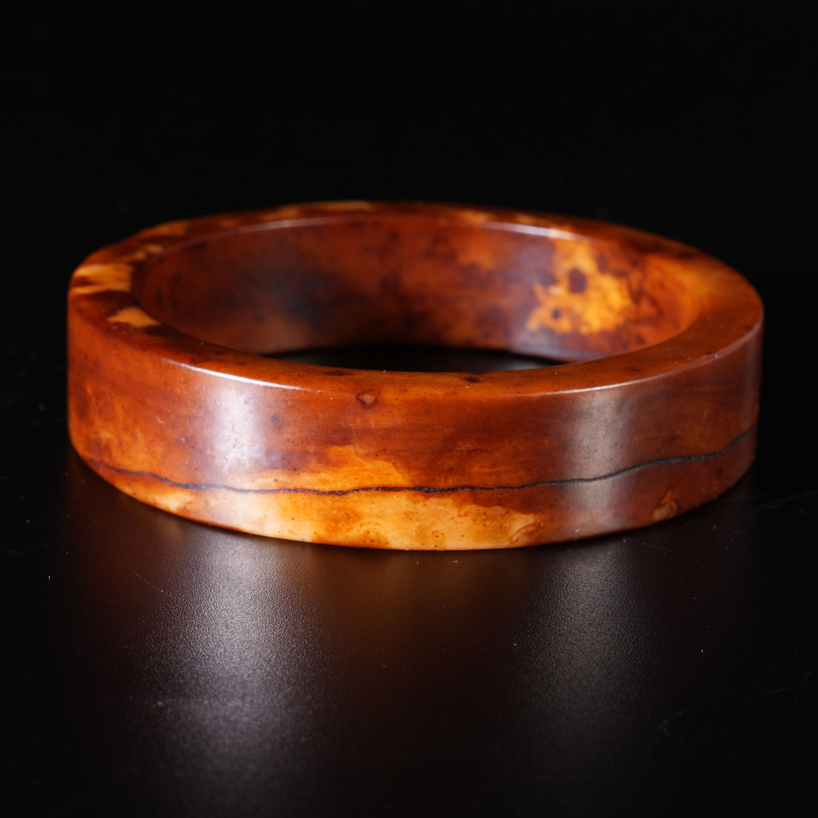 A HETIAN JADE BANGLE - 4