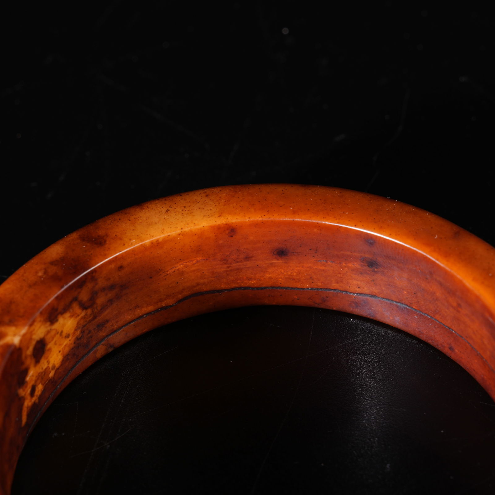 A HETIAN JADE BANGLE - 8