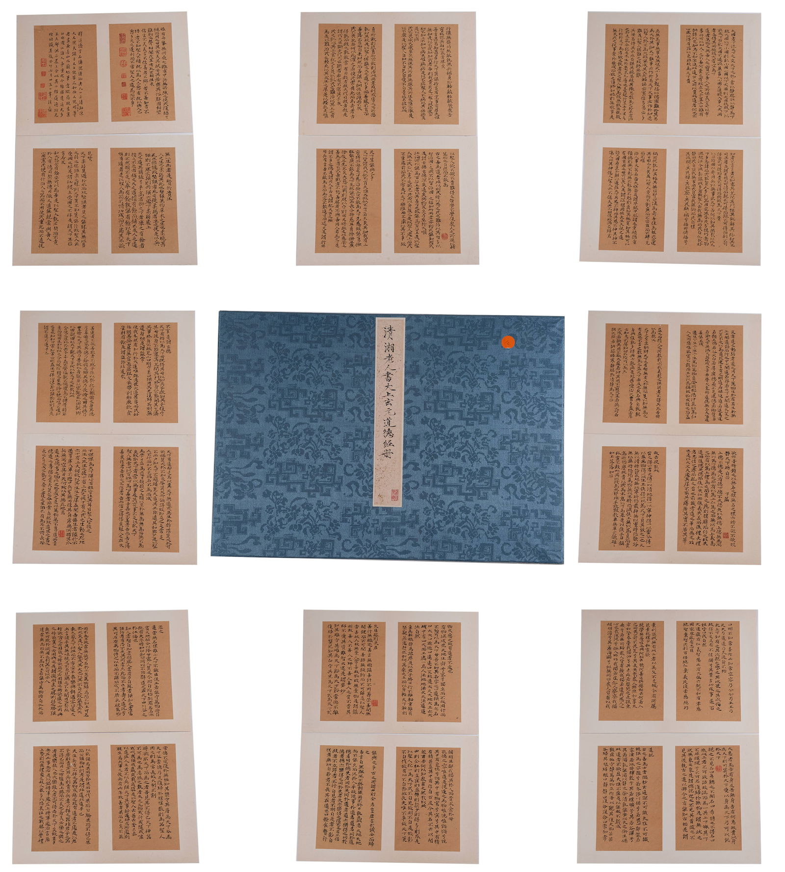 A CALLIGRAPHY ON PAPER BY SHITAO, ALBUM LEAF (19 LEAVES).石濤: Calligraphy on Paper by Shitao, album leaf (19 leaves).石濤