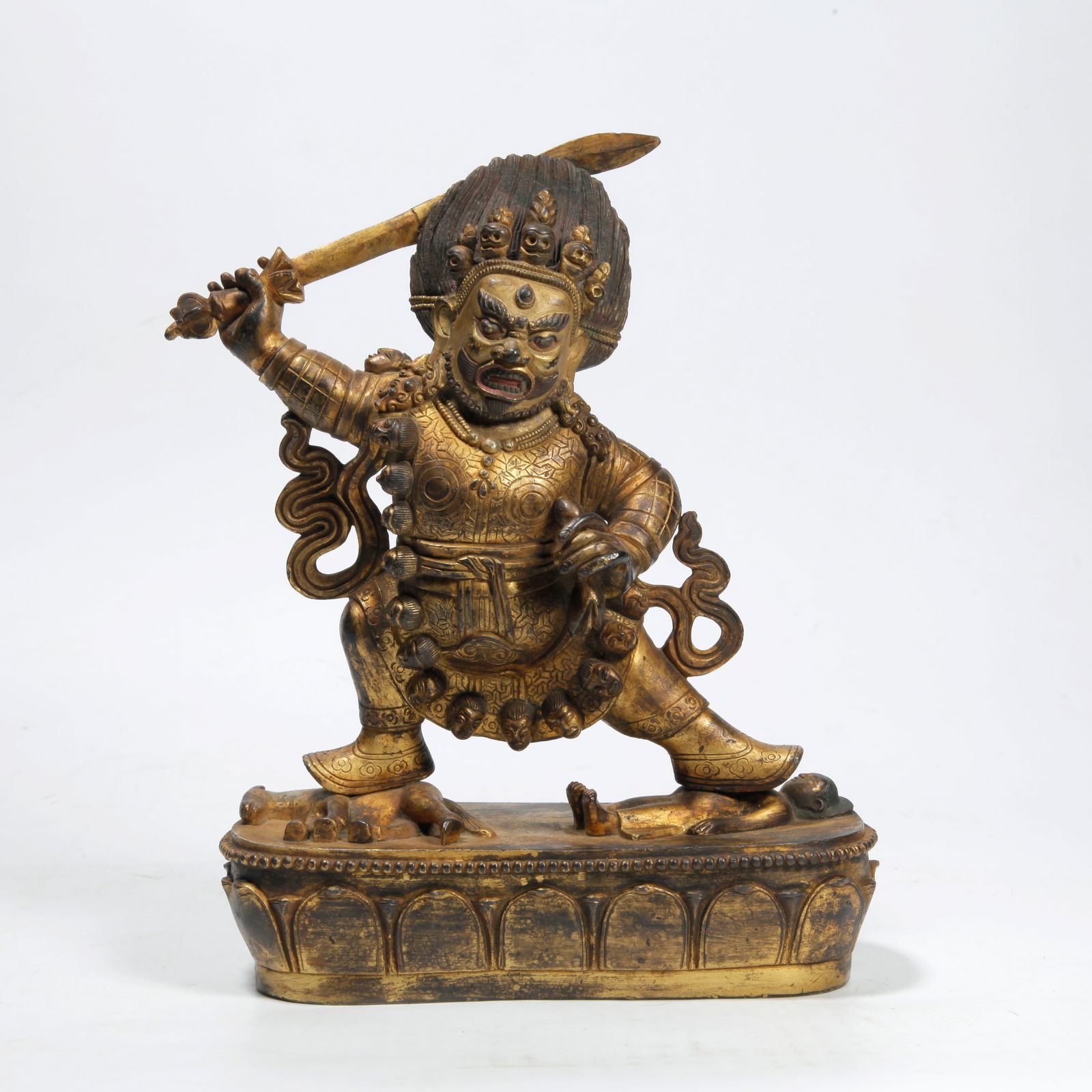 A GILT BRONZE ACALA STATUE (1 of 9)