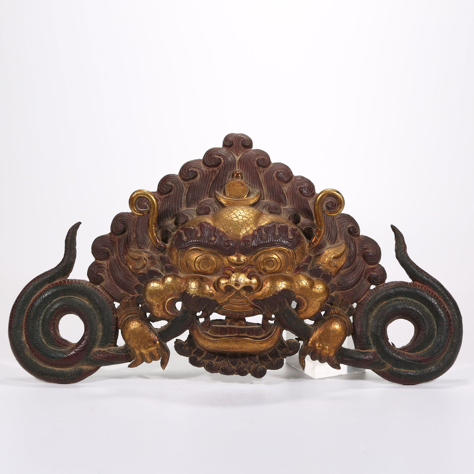 A GILT-BRONZE STATUE OF PHYAG-DPE ZHAB-’BA (CHÖD RITUAL MASTER): Gilt-Bronze Statue of Phyag-dpe Zhab-’ba (Chöd Ritual Master)