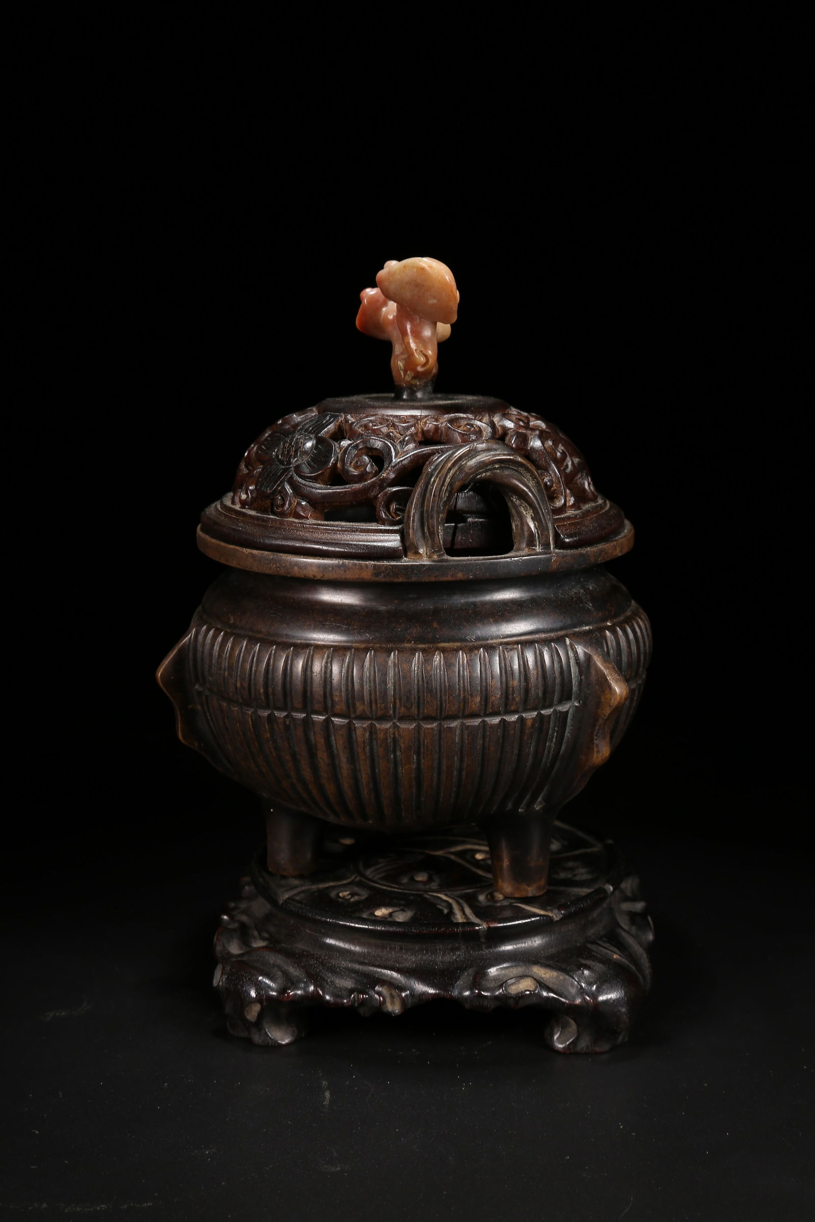 A BRONZE CENSER - 4