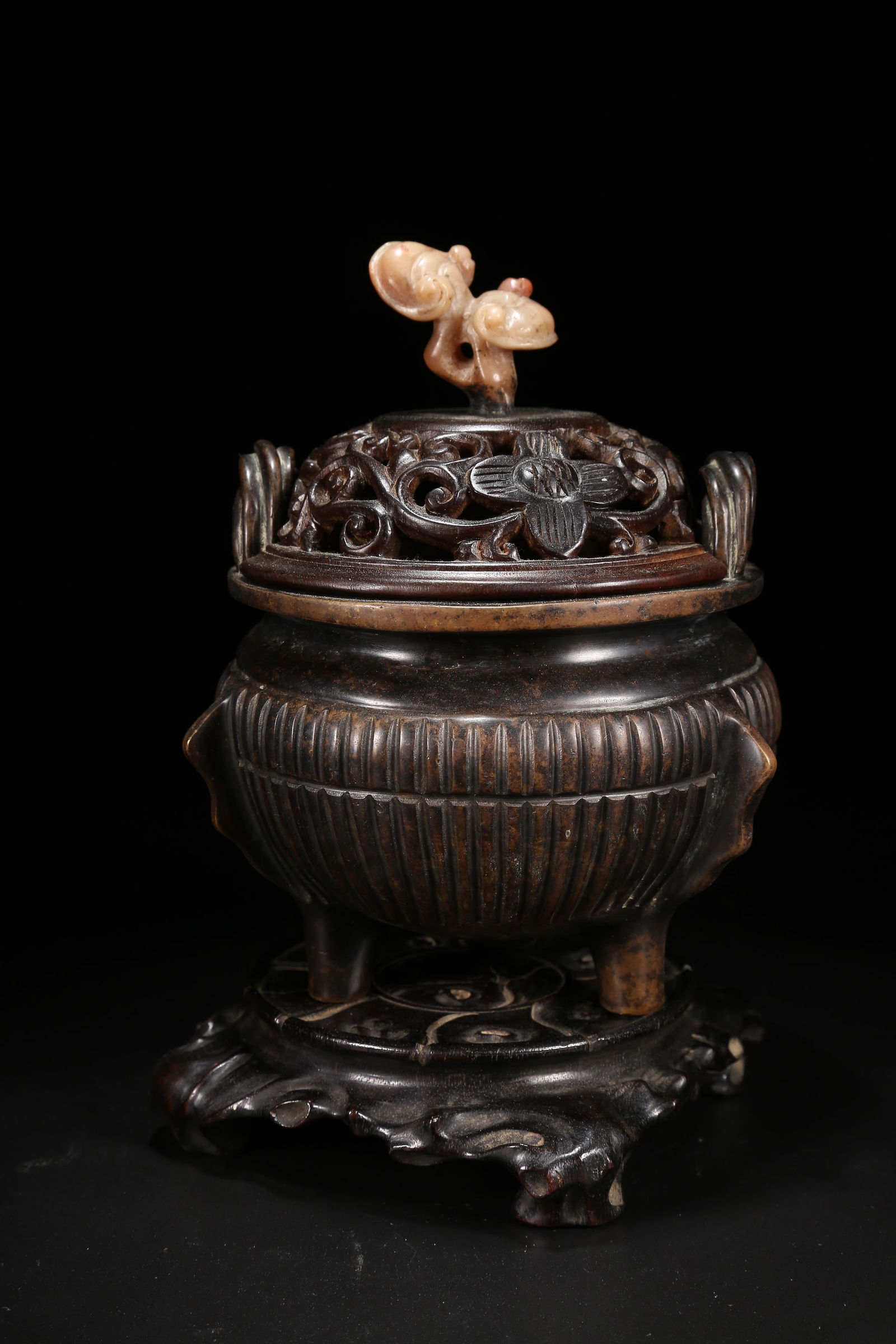 A BRONZE CENSER - 6