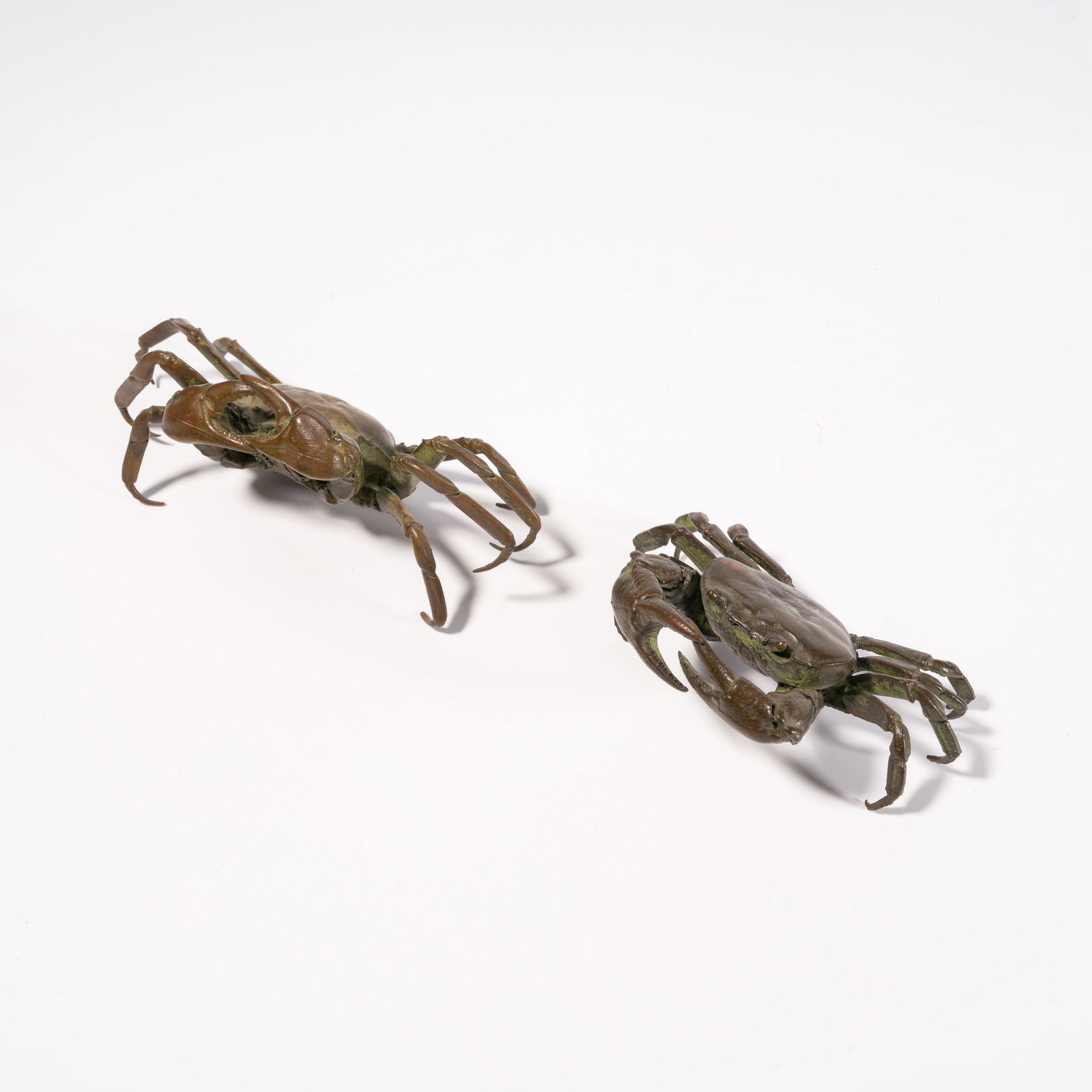 A SET OF "WEALTHY IN ALL DIRECTIONS" BRONZE FIGURES: Set of "Wealthy in All Directions" Bronze Figures