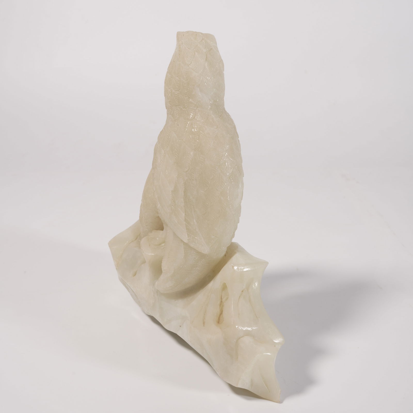 A HETIAN JADE EAGLE FIGURINE - 7