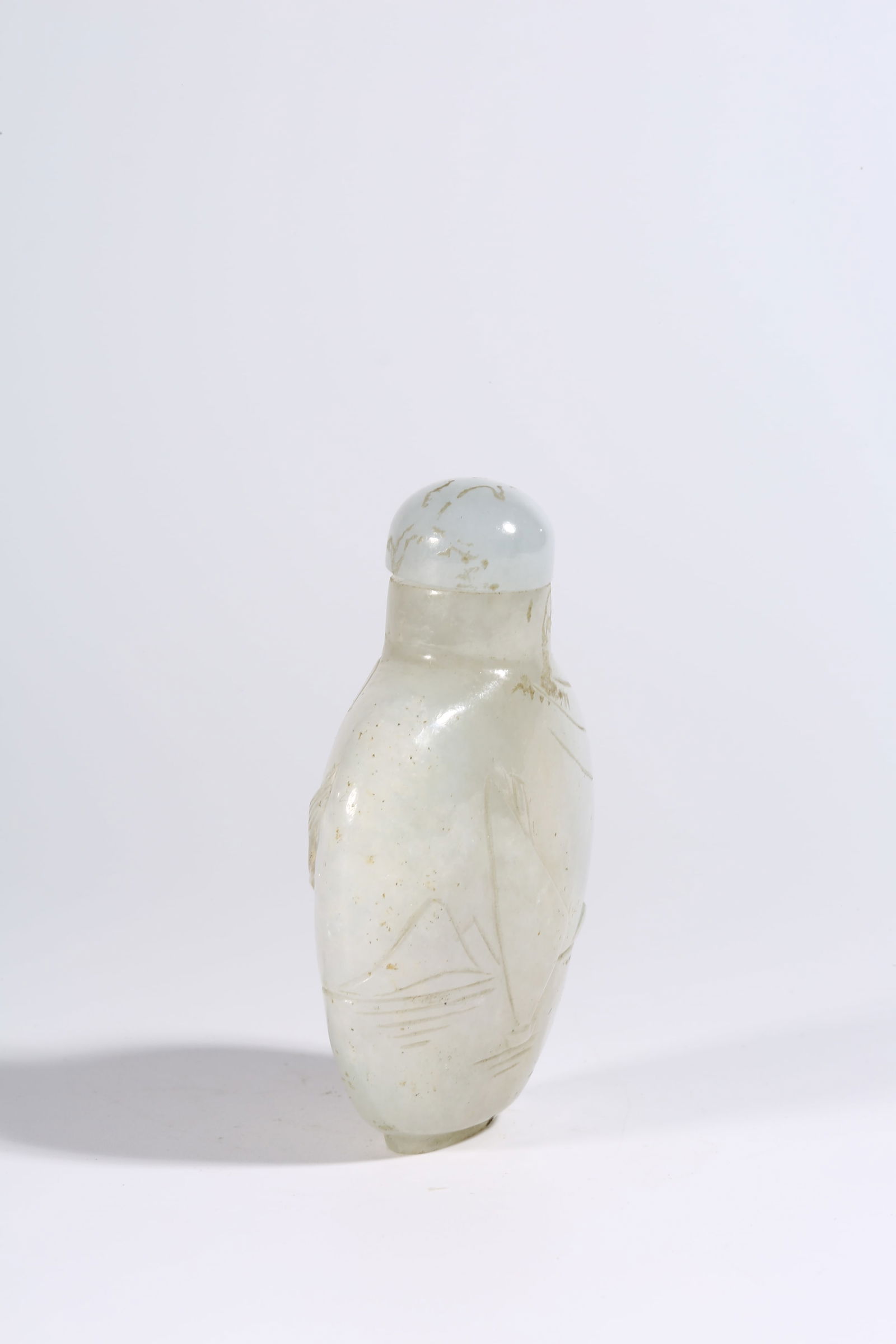 A JADEITE SNUFF BOTTLE - 6