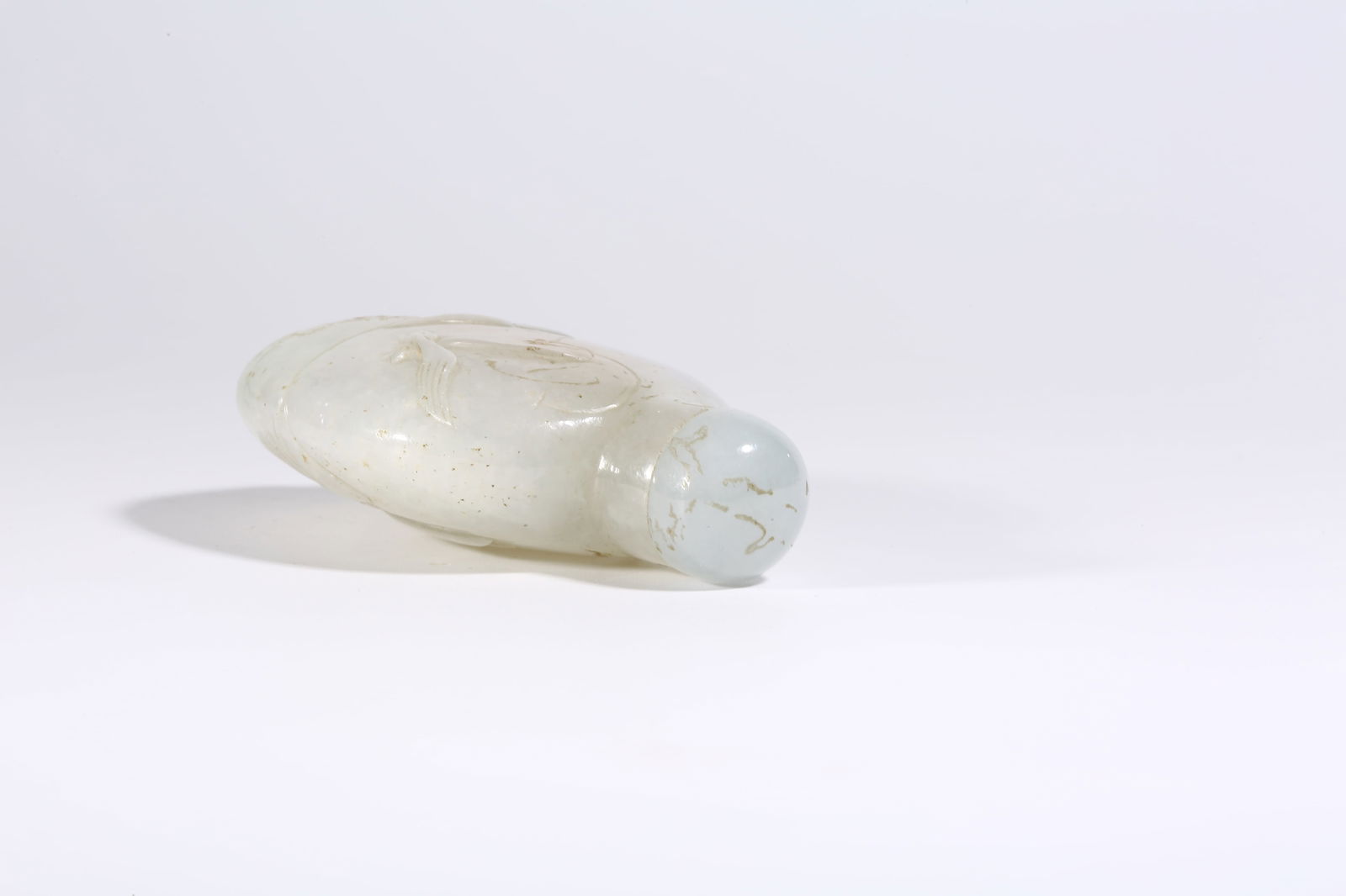 A JADEITE SNUFF BOTTLE - 7