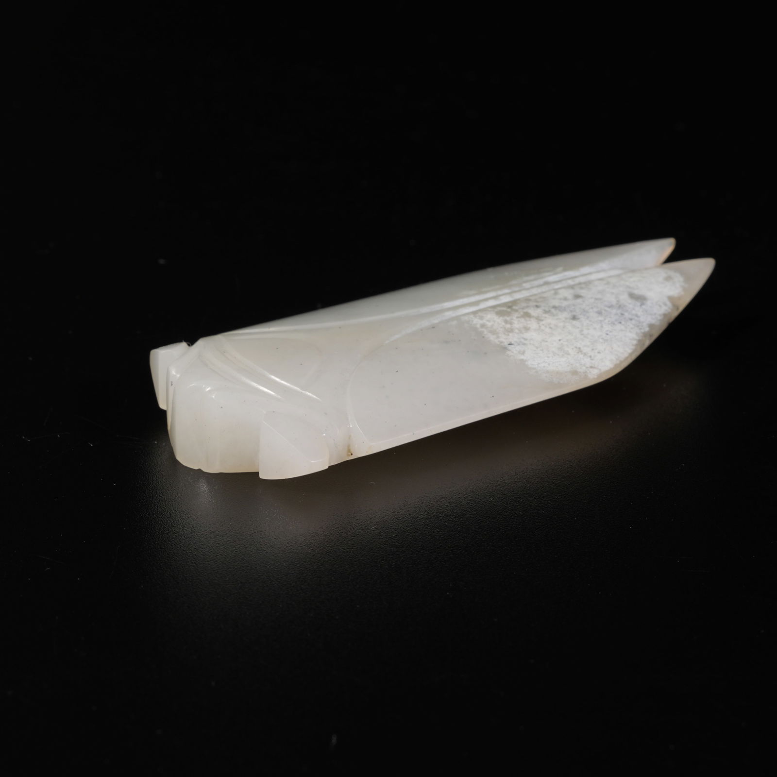 A HETIAN JADE CICADA - 4