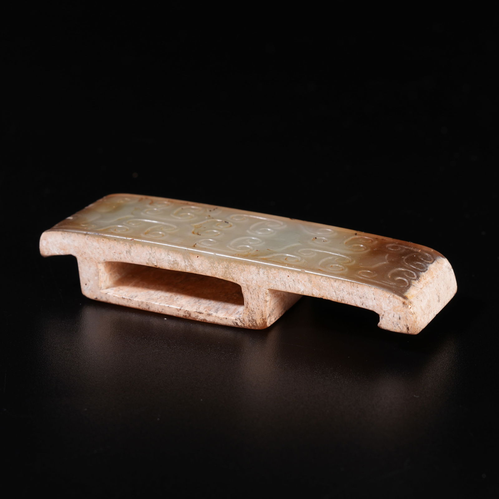 A HETIAN JADE ORNAMENT: Hetian Jade Ornament