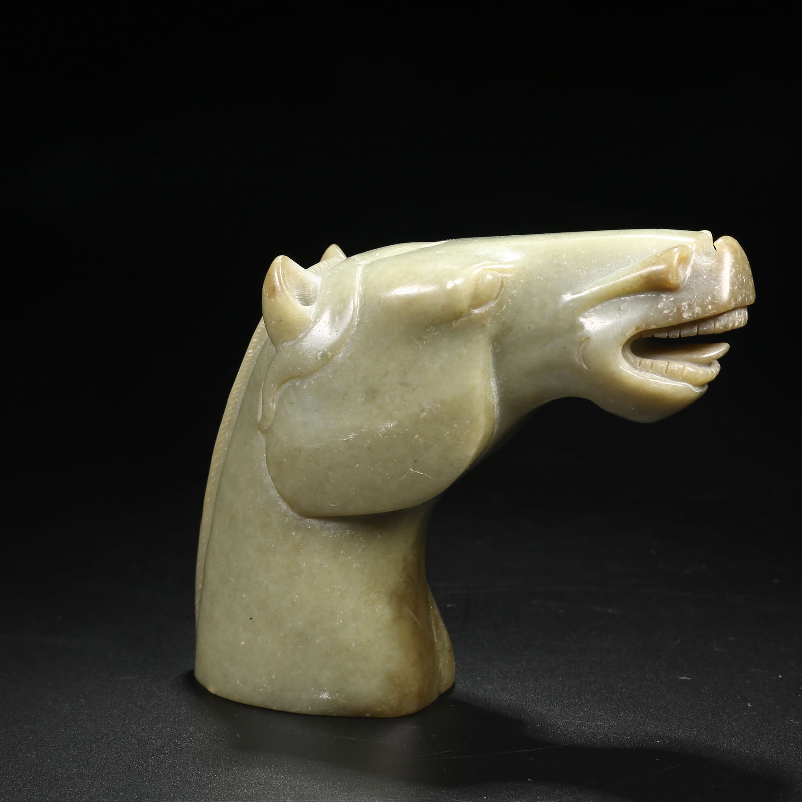 A HETIAN JADE HORSE HEAD (1 of 8)