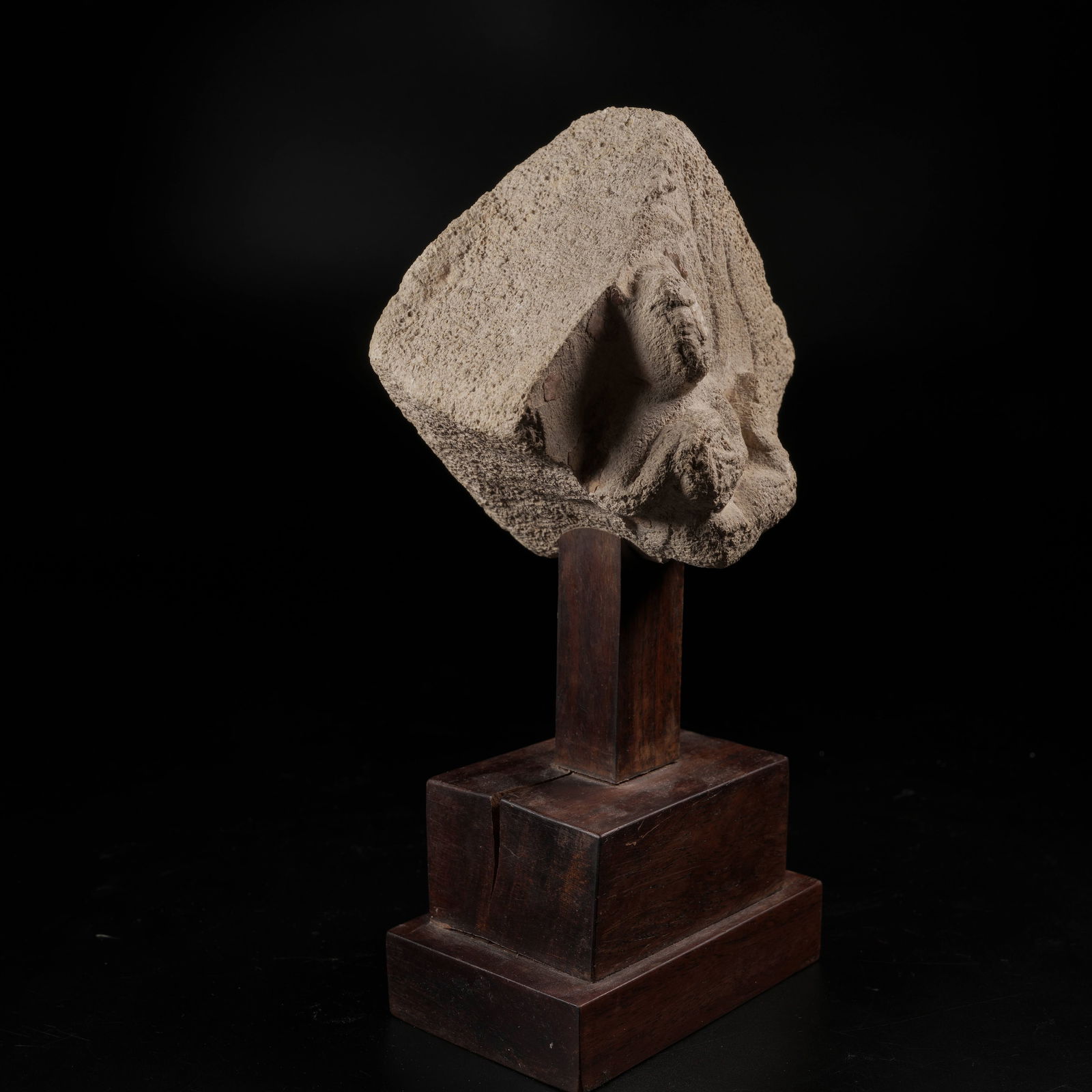 A STONE FEITIAN FIGURE - 6