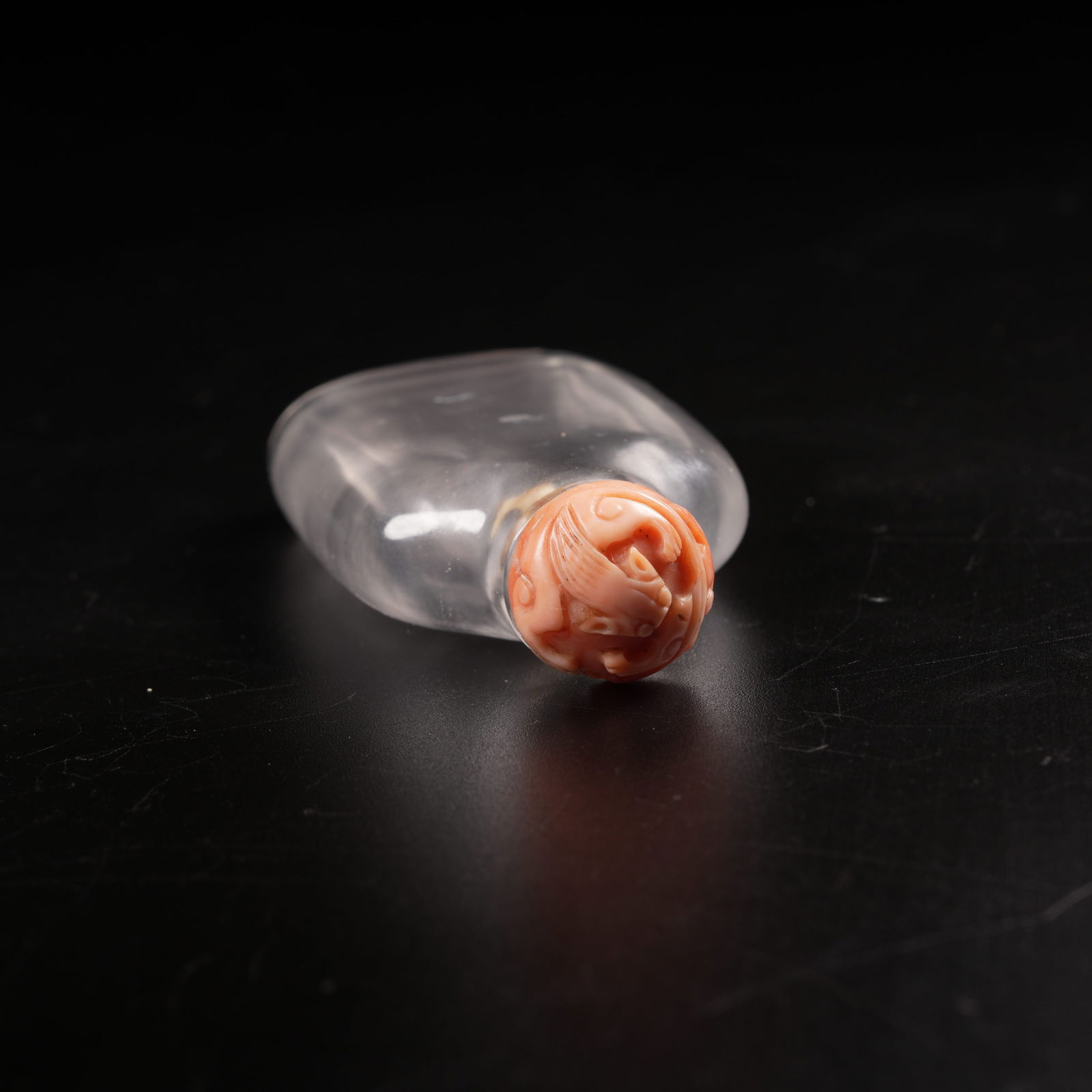 A CRYSTAL SNUFF BOTTLE - 8