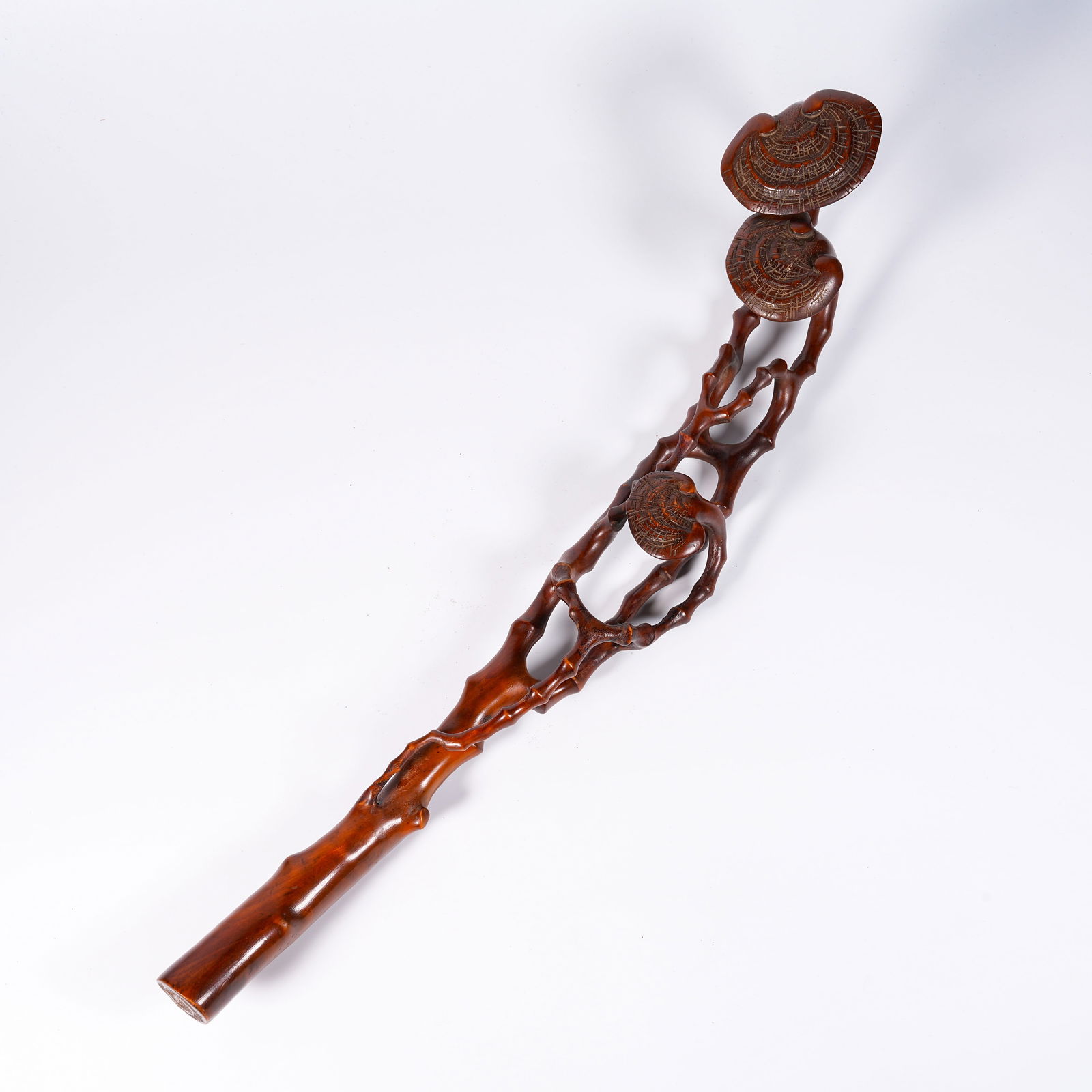 A HUANGHUALI WOOD RUYI IN LINGZHI SHAPE (1 of 7)