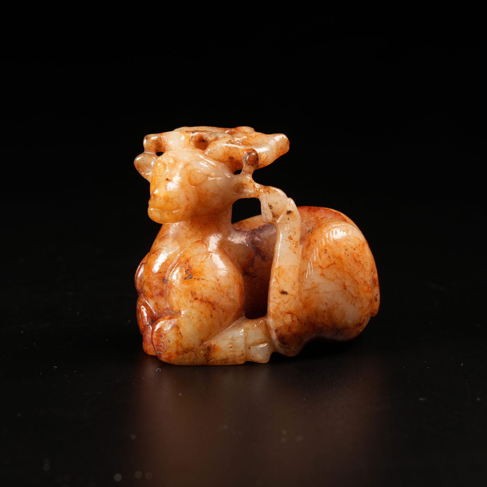 A DEER IN ARCHAIC JADE: Deer in Archaic Jade