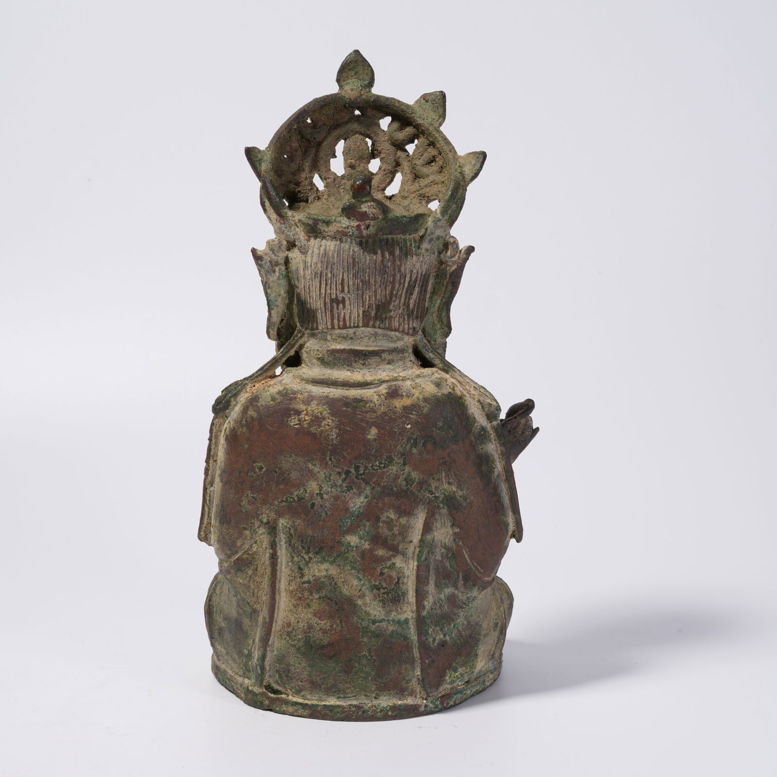 A BRONZE BUDDHA STATUE - 5