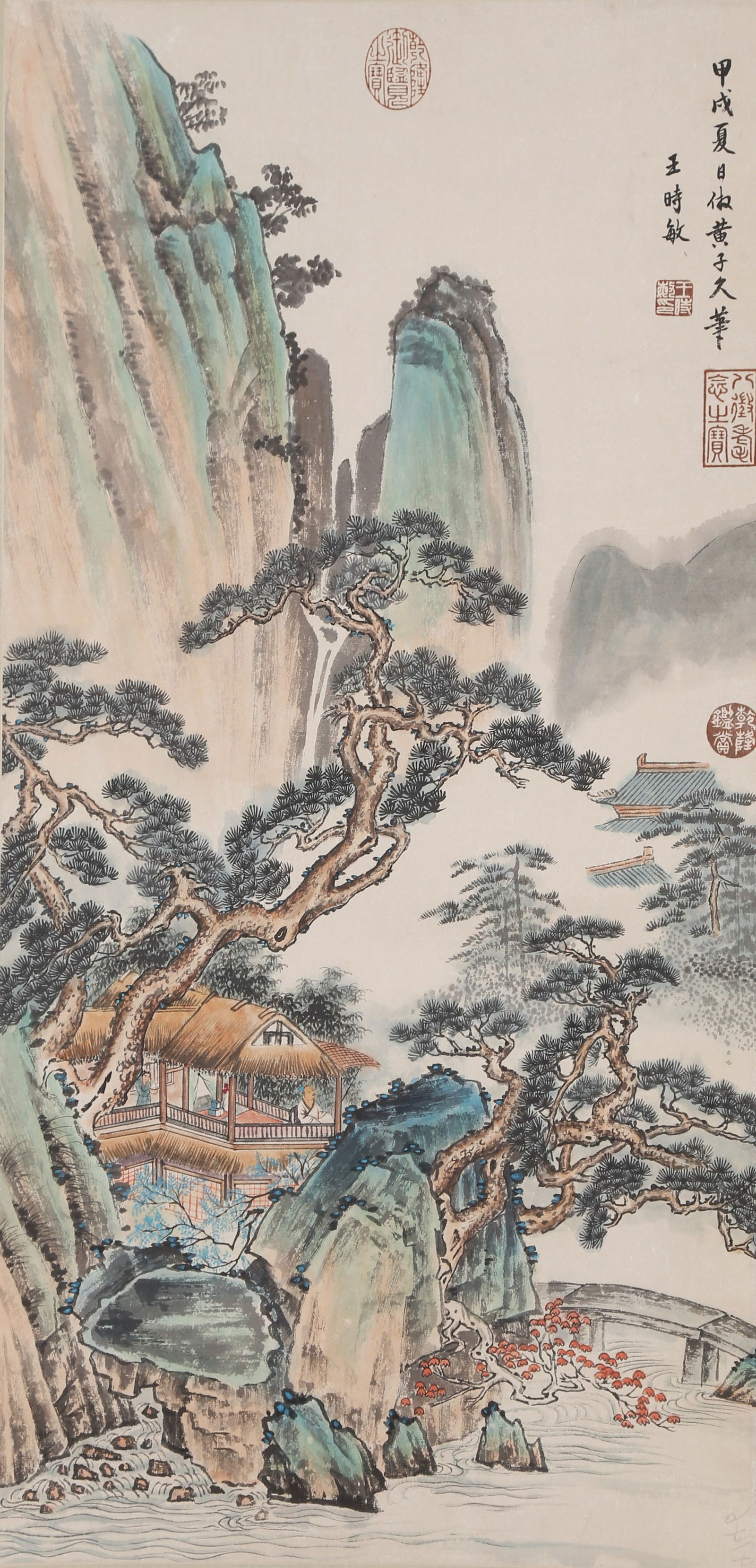A LANDSCAPE PAINTING ON PAPER BY WANG SHIMIN.王時敏 (1 of 10)