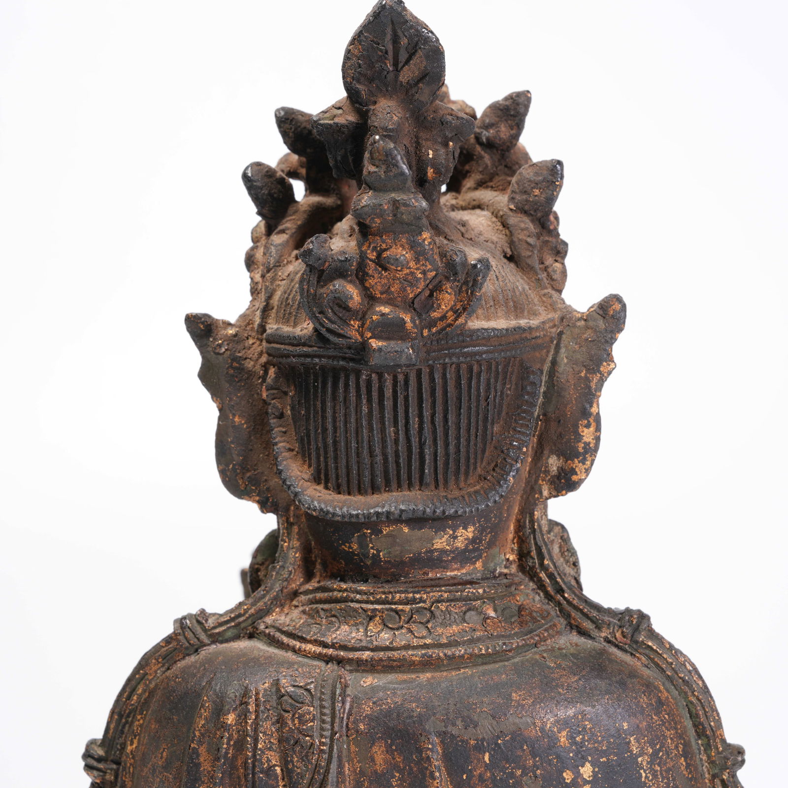 A BRONZE BUDDHA STATUE - 7