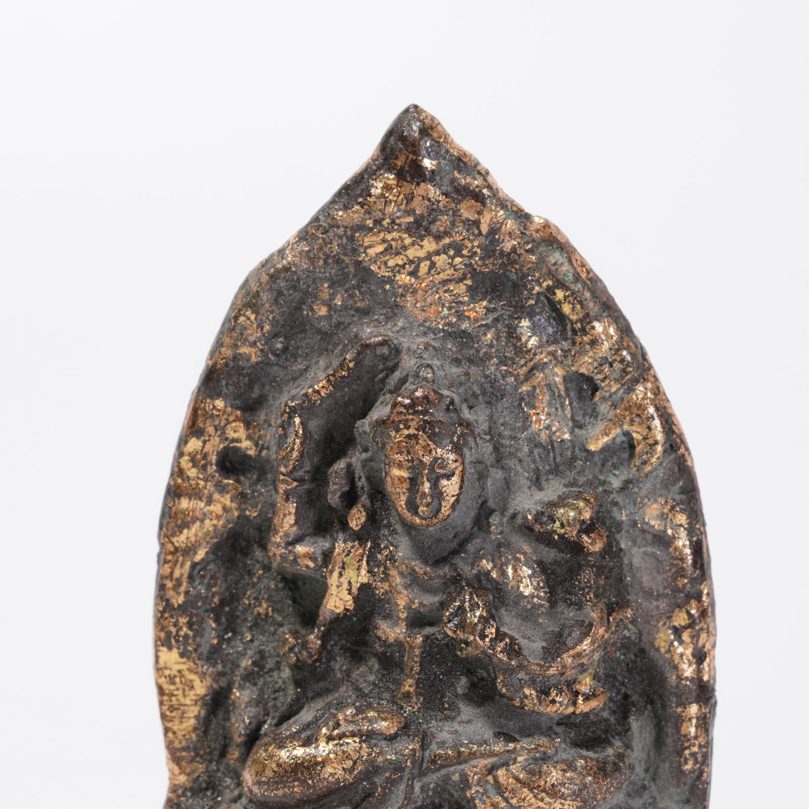 A BRONZE BUDDHA STATUE - 2