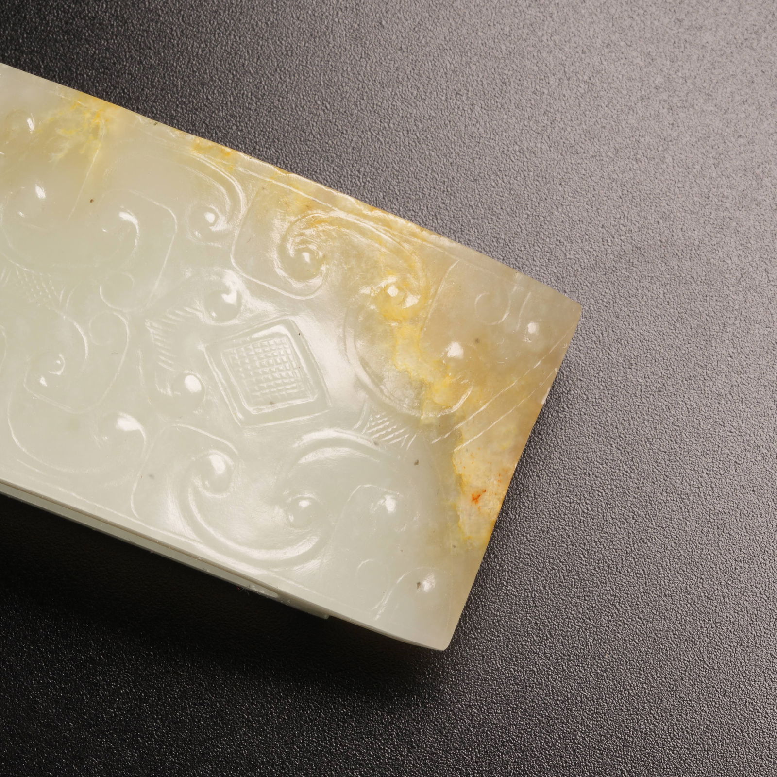 A ANCIENT JADE BEAST-FACED SWORD GUARD - 2