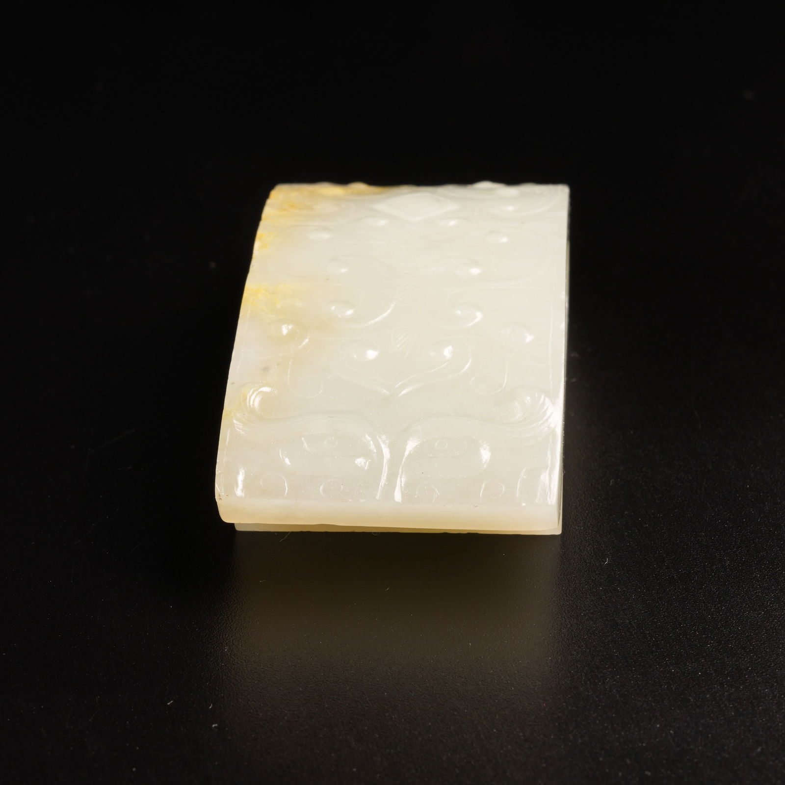 A ANCIENT JADE BEAST-FACED SWORD GUARD - 5