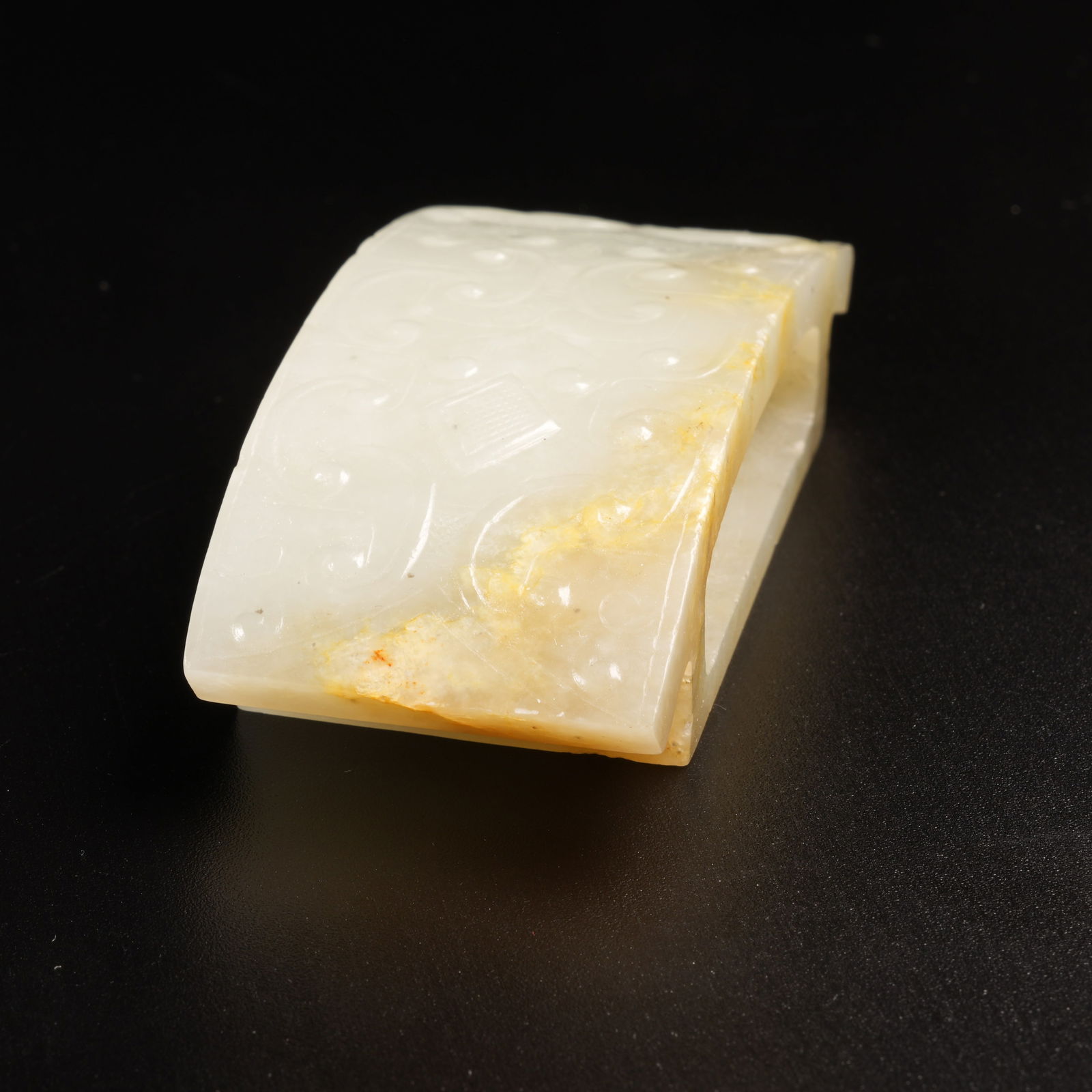 A ANCIENT JADE BEAST-FACED SWORD GUARD - 7