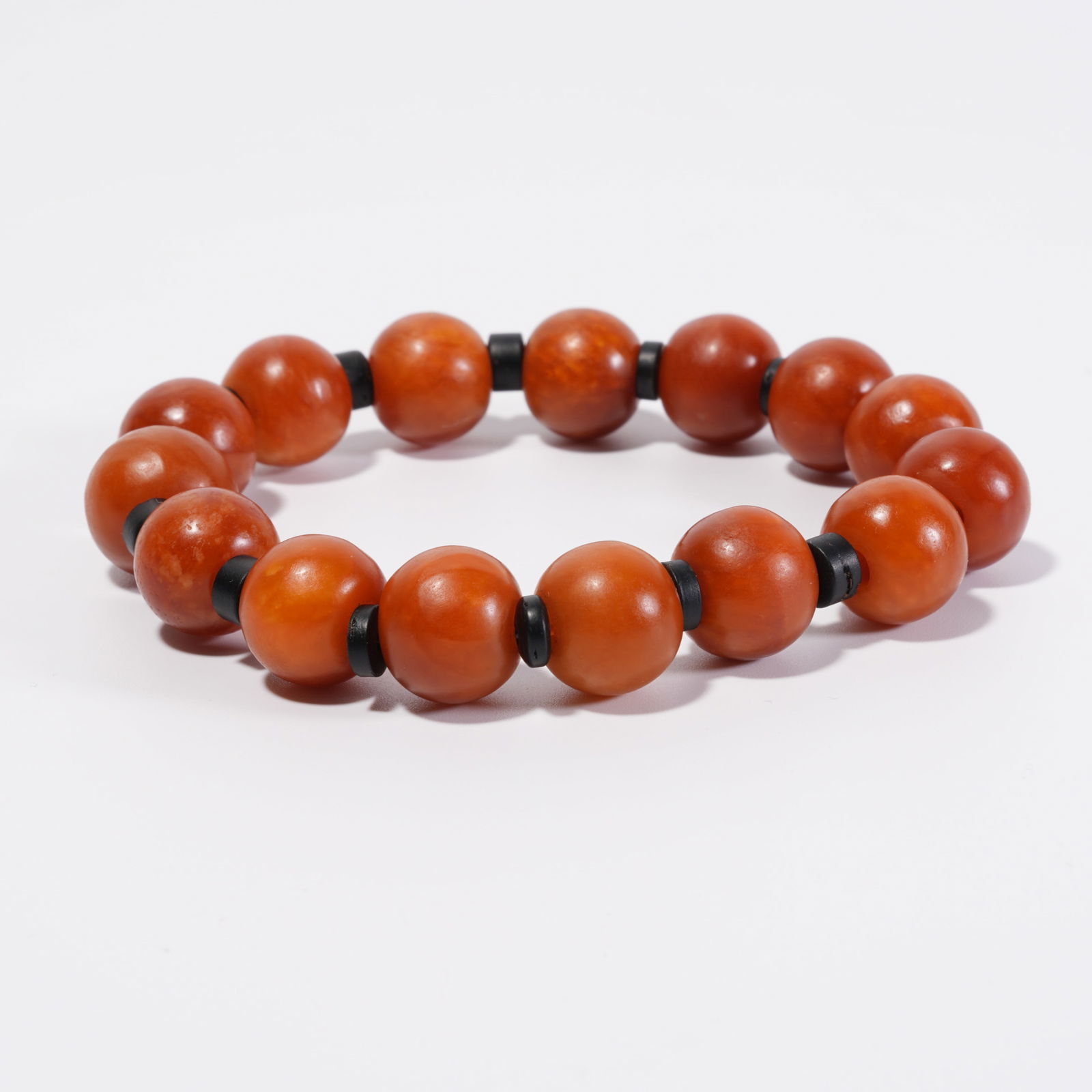 A HETIAN JADE BEAD BRACELET - 7