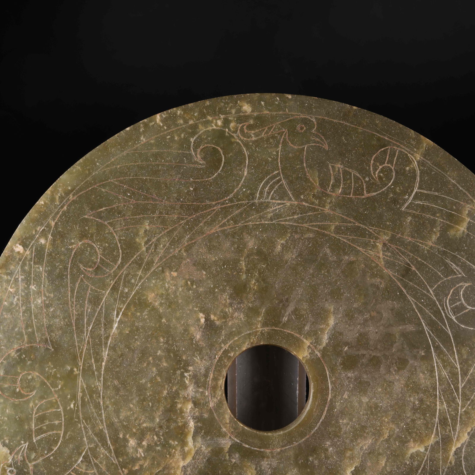 A ANCIENT JADE PHOENIX PATTERN DISC - 2