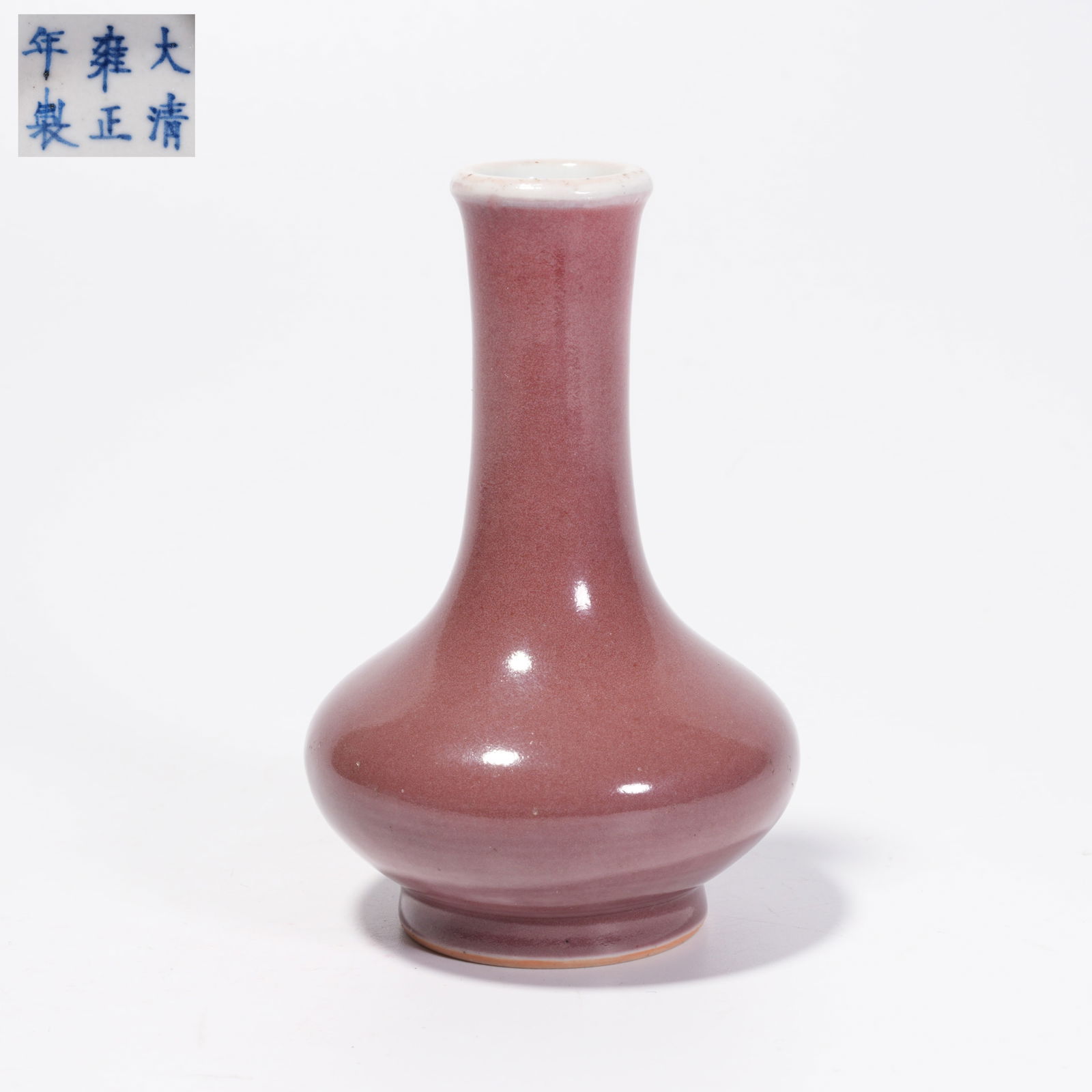 A RED BEAN-GLAZED VASE - 10