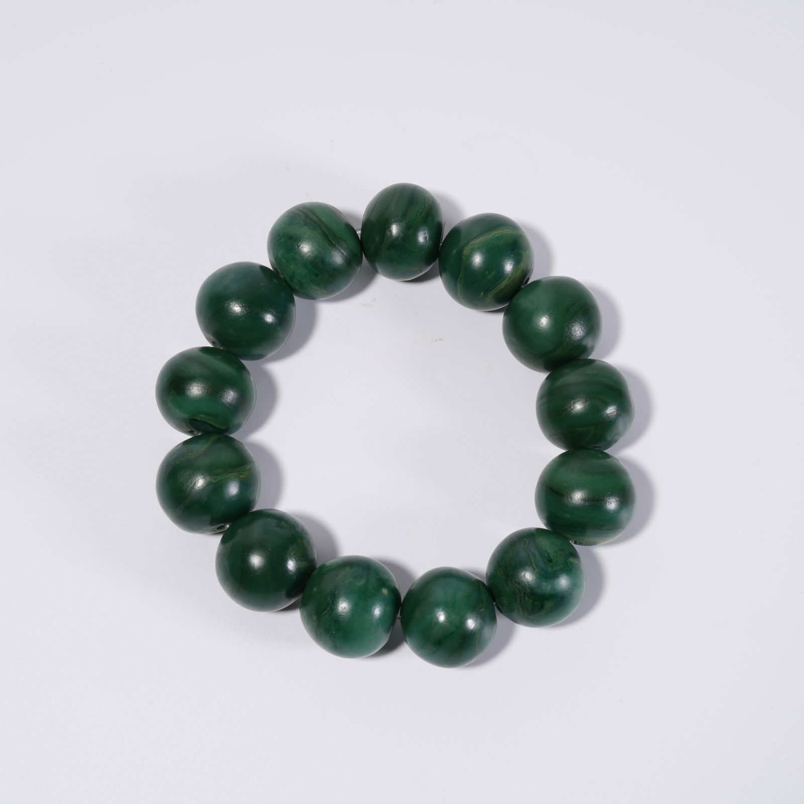 A YANGQI STONE BEAD BRACELET: Yangqi Stone Bead Bracelet