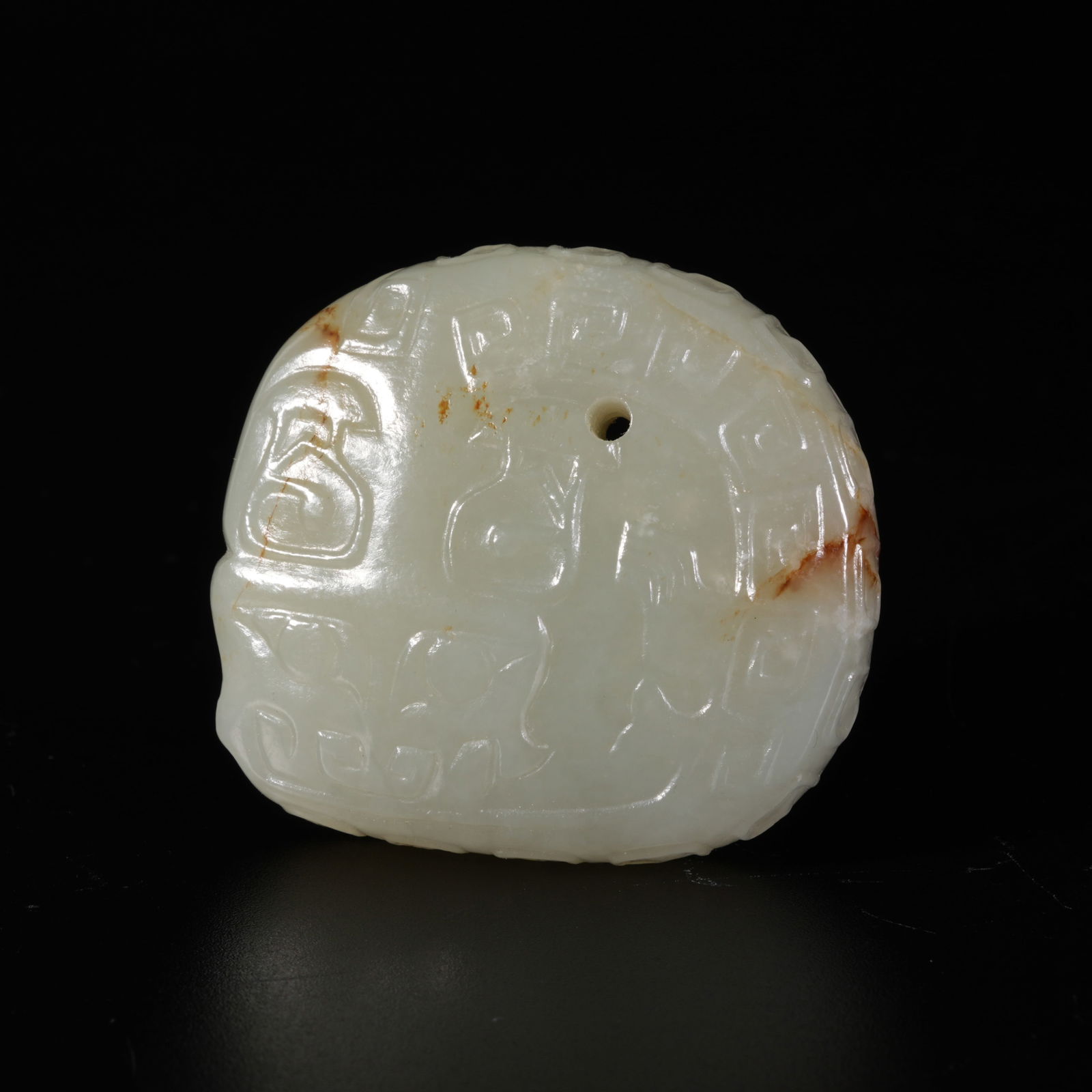 A HETIAN JADE BEAST-SHAPED PENDANT (1 of 9)