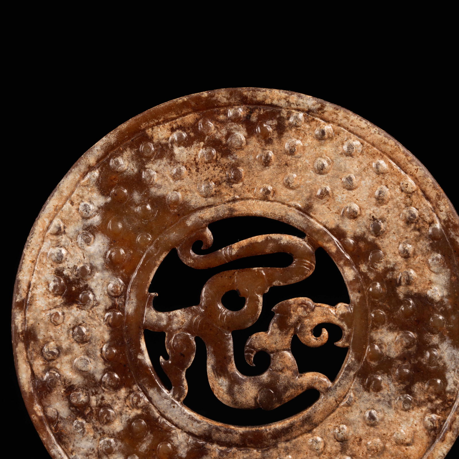 A DRAGON-PATTERN BI DISK IN ARCHAIC JADE - 6