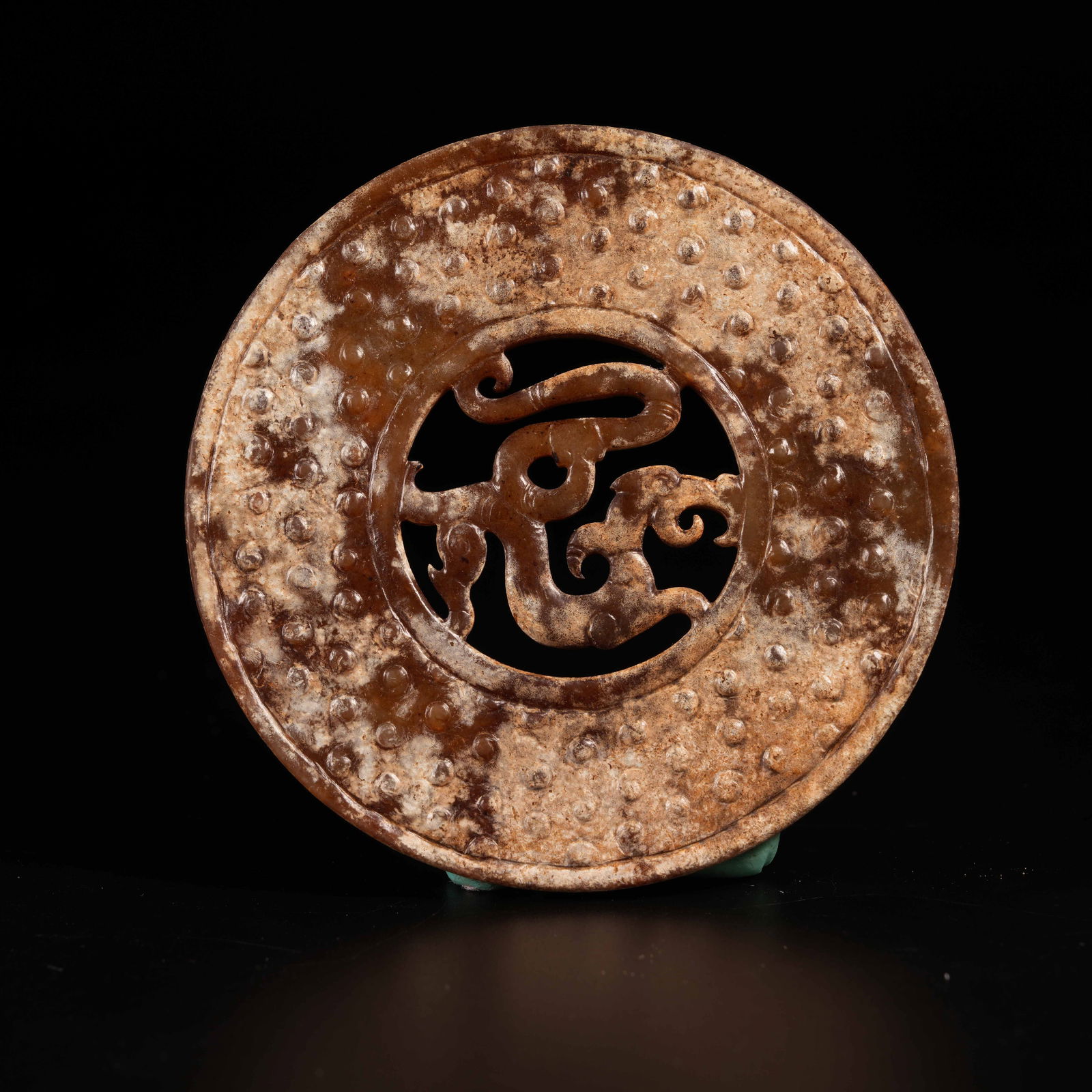 A DRAGON-PATTERN BI DISK IN ARCHAIC JADE - 7