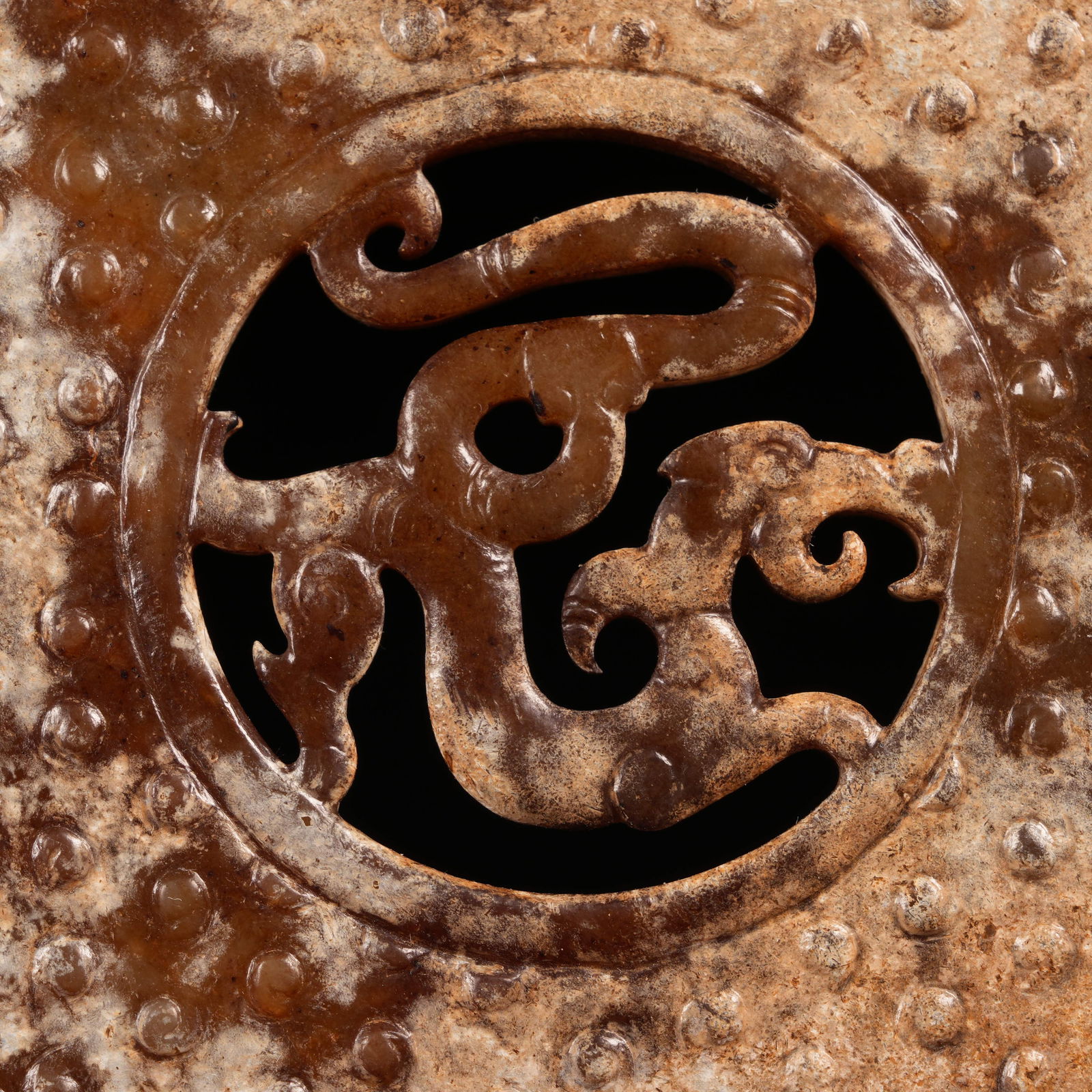 A DRAGON-PATTERN BI DISK IN ARCHAIC JADE - 8